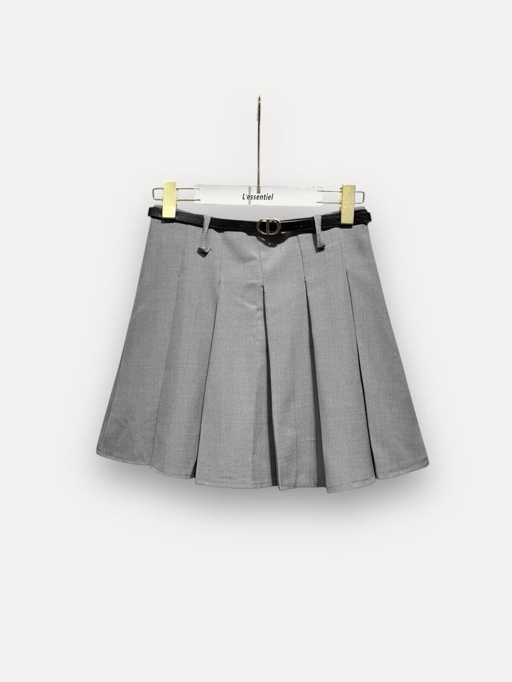 A-bee - Pleated Trapeze Skirt 24937 1 - Grey