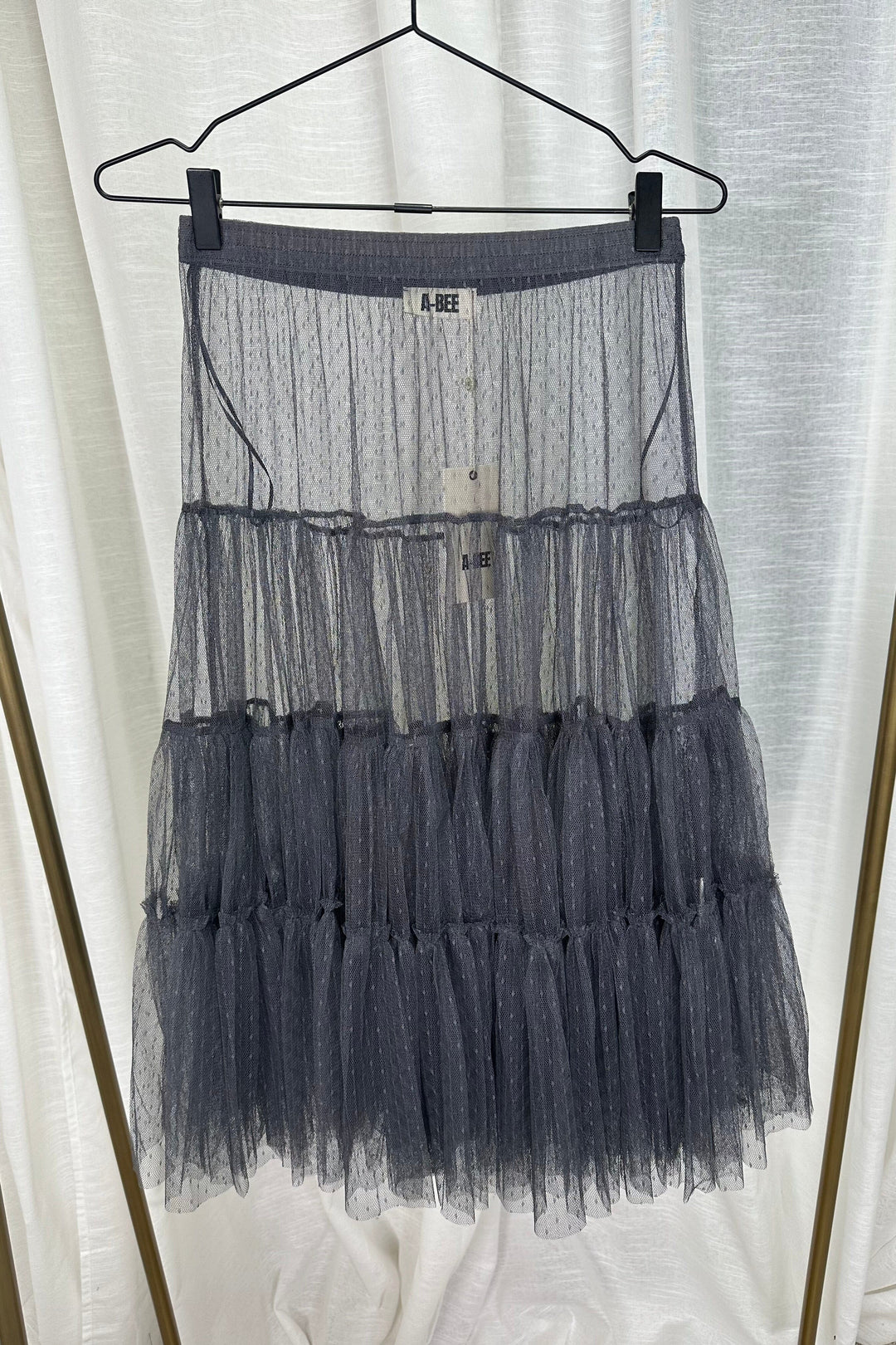 A-bee - Tulle Skirt 29693 - Grey Nederdele 