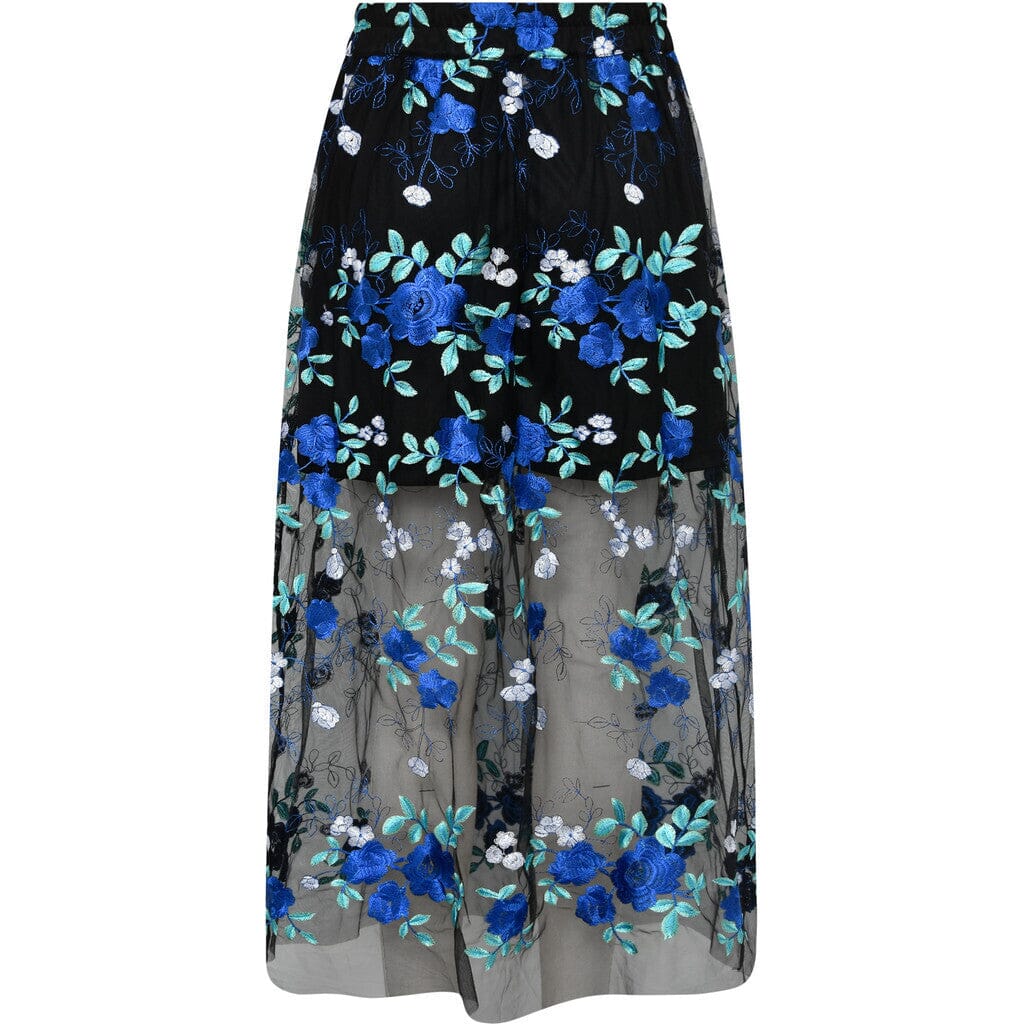 A-View - Fuschia Skirt AV4785 - 181 Black/Blue Nederdele 