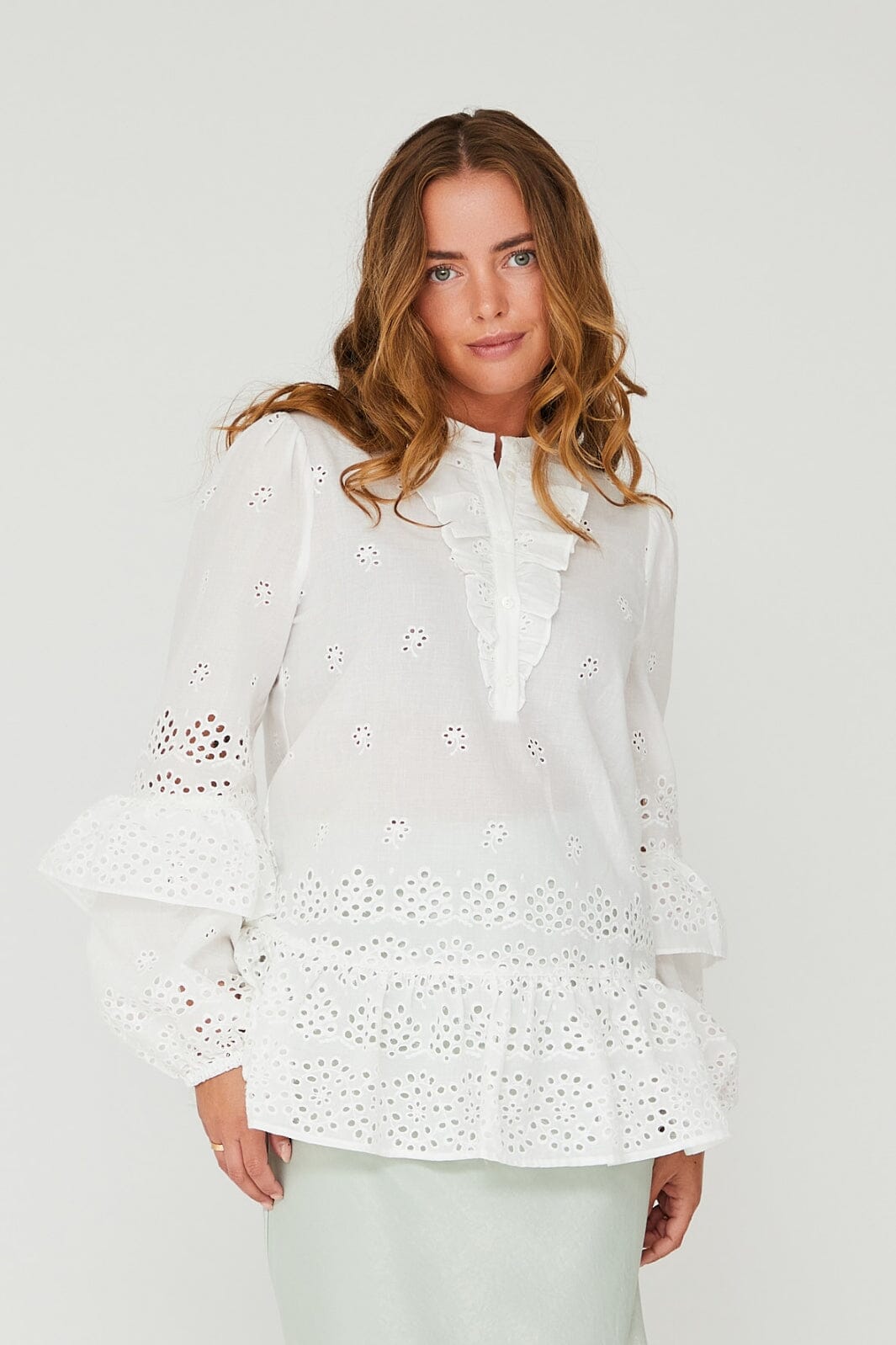 A-View - Kara Blouse - 000 White Bluser 