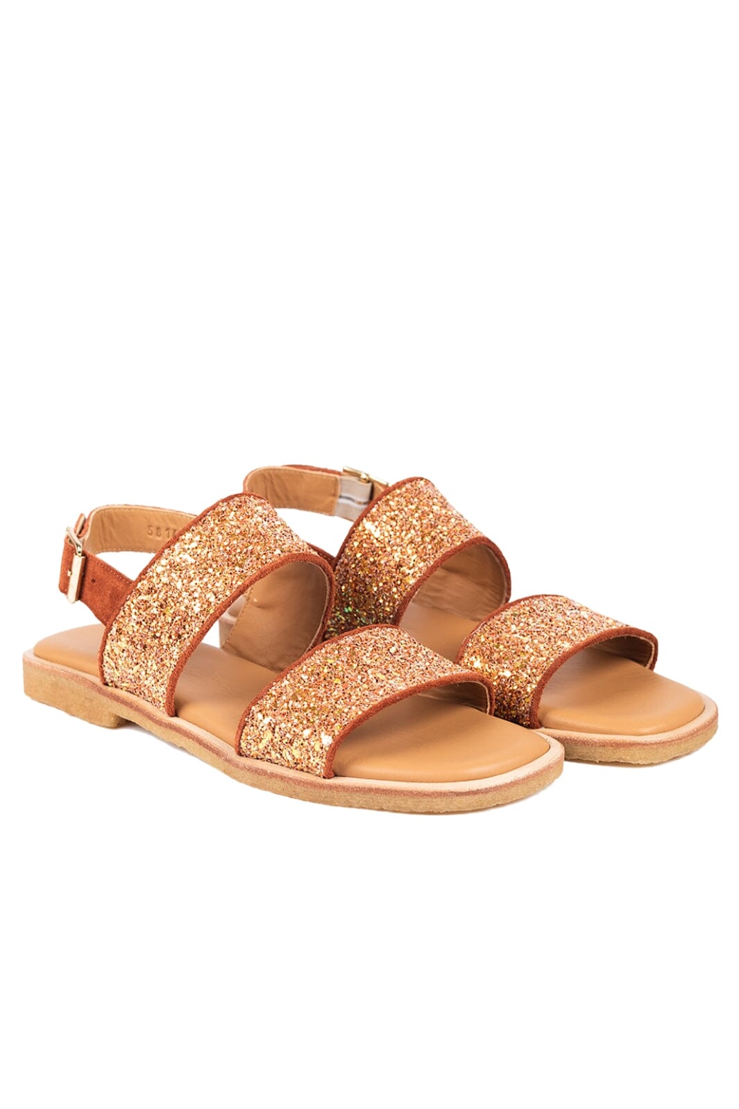 Angulus - Glitter sandal - 2857/2752 Terracotta/Mandarin Sandaler 