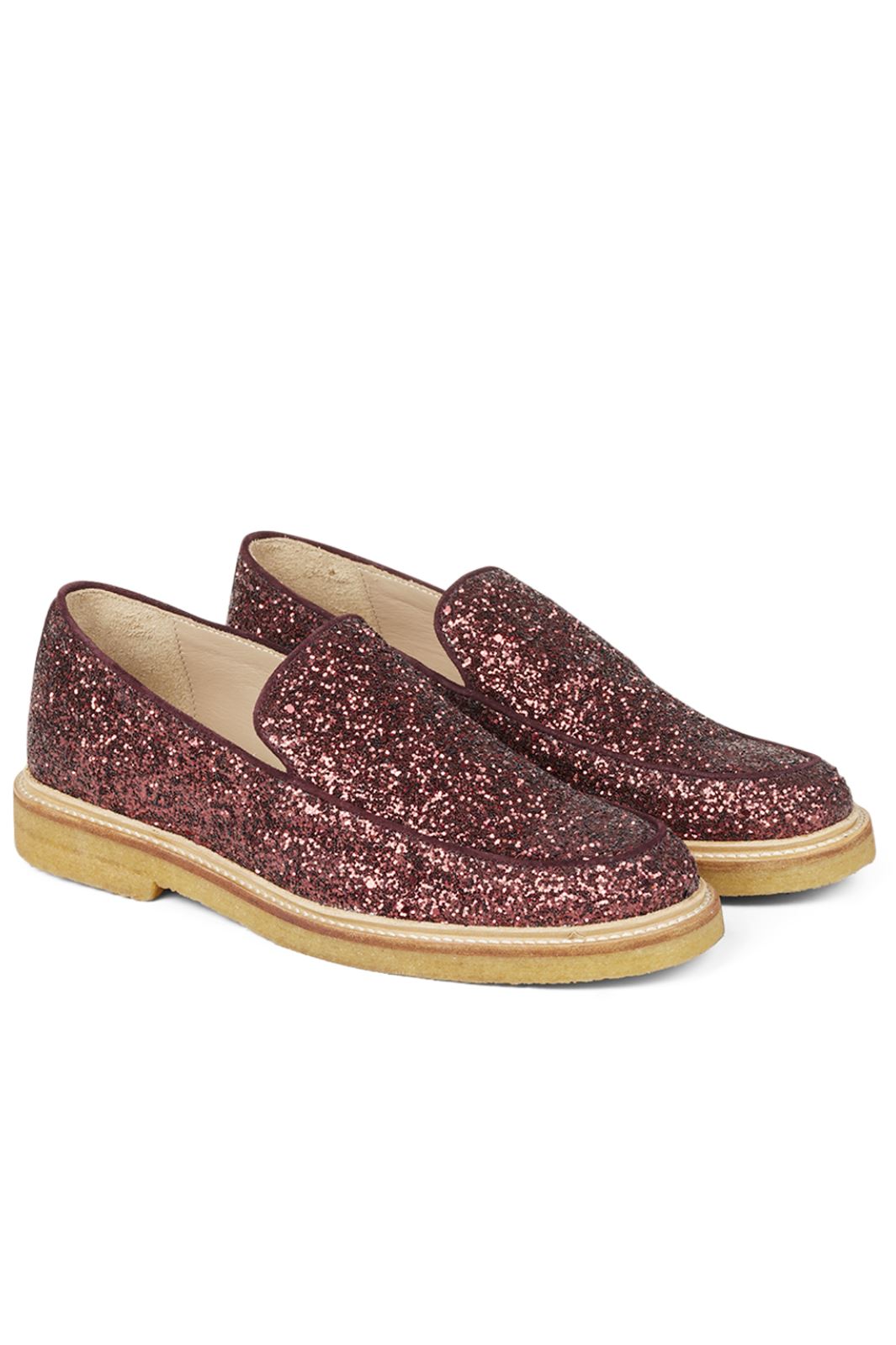 Angulus - Loafer-flat - 1710/2195 Bordeaux Glitter Sko 