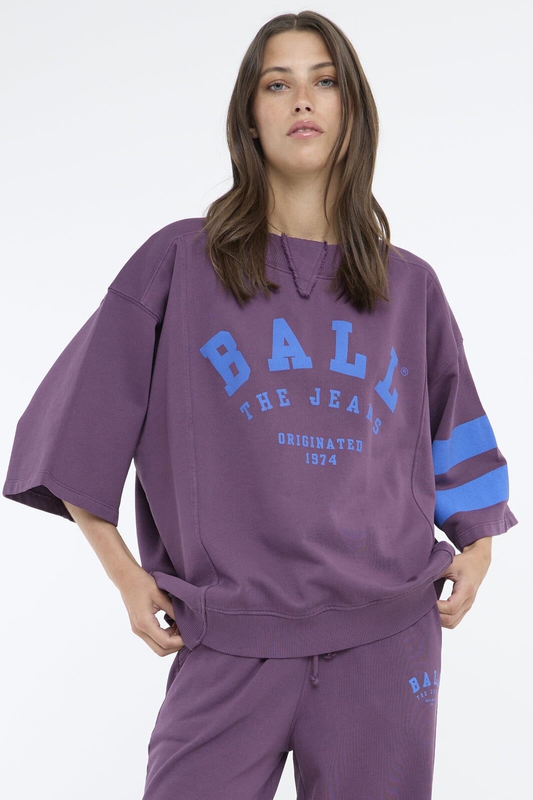 Ball - Baalicia Ss Sweatshirt 50405182 - 192009 Hortensia Sweatshirts 