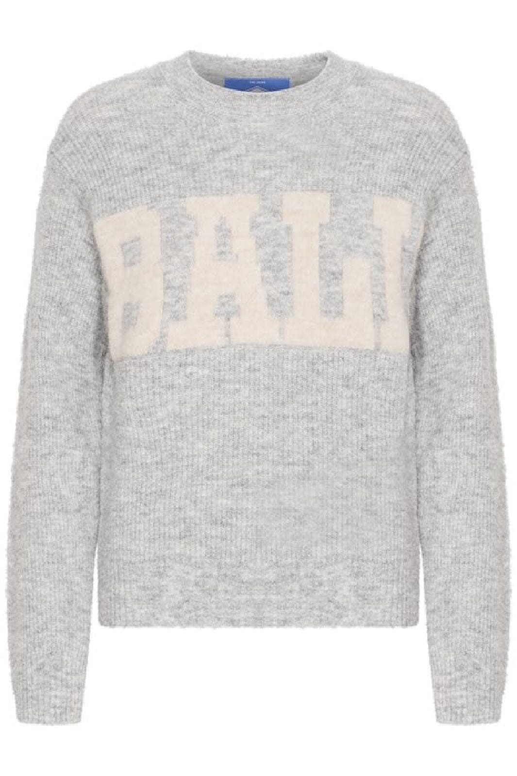 Ball - Bastacy Pullover 50405019 - 204054 - Medium Grey Melange Strikbluser 