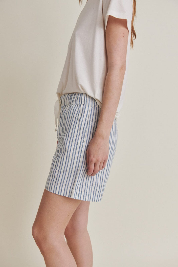 Basic Apparel - Trudie Shorts - 688 Birch / Classic Blue Shorts 