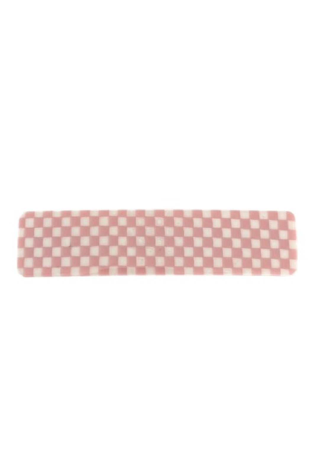 Black Colour - BcAugust Chekered Barette Hair Clip - Lt. Pink Hårspænder 