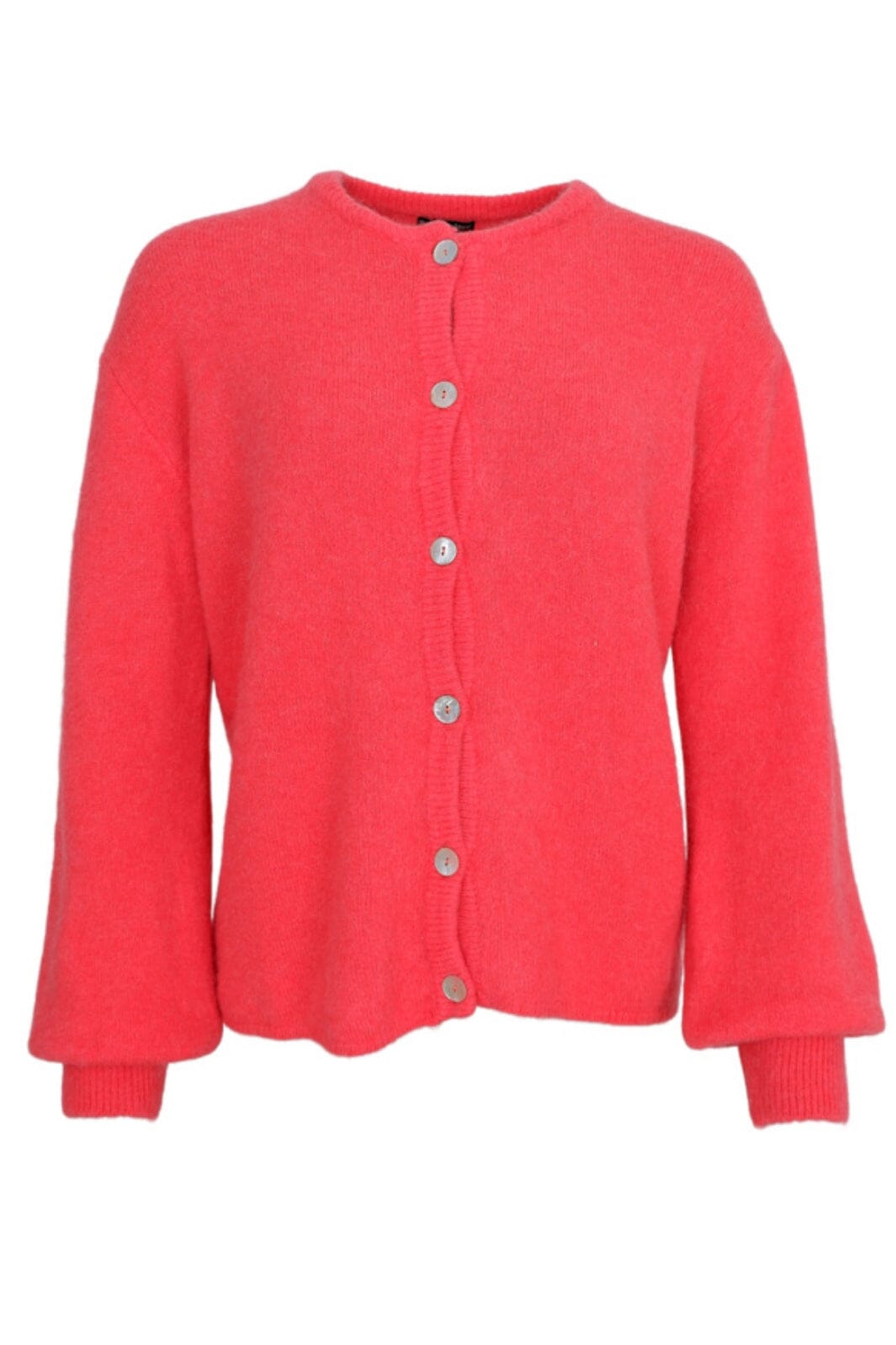 Black Colour - Bcbella Knit Cardigan 1205 - Coral Red