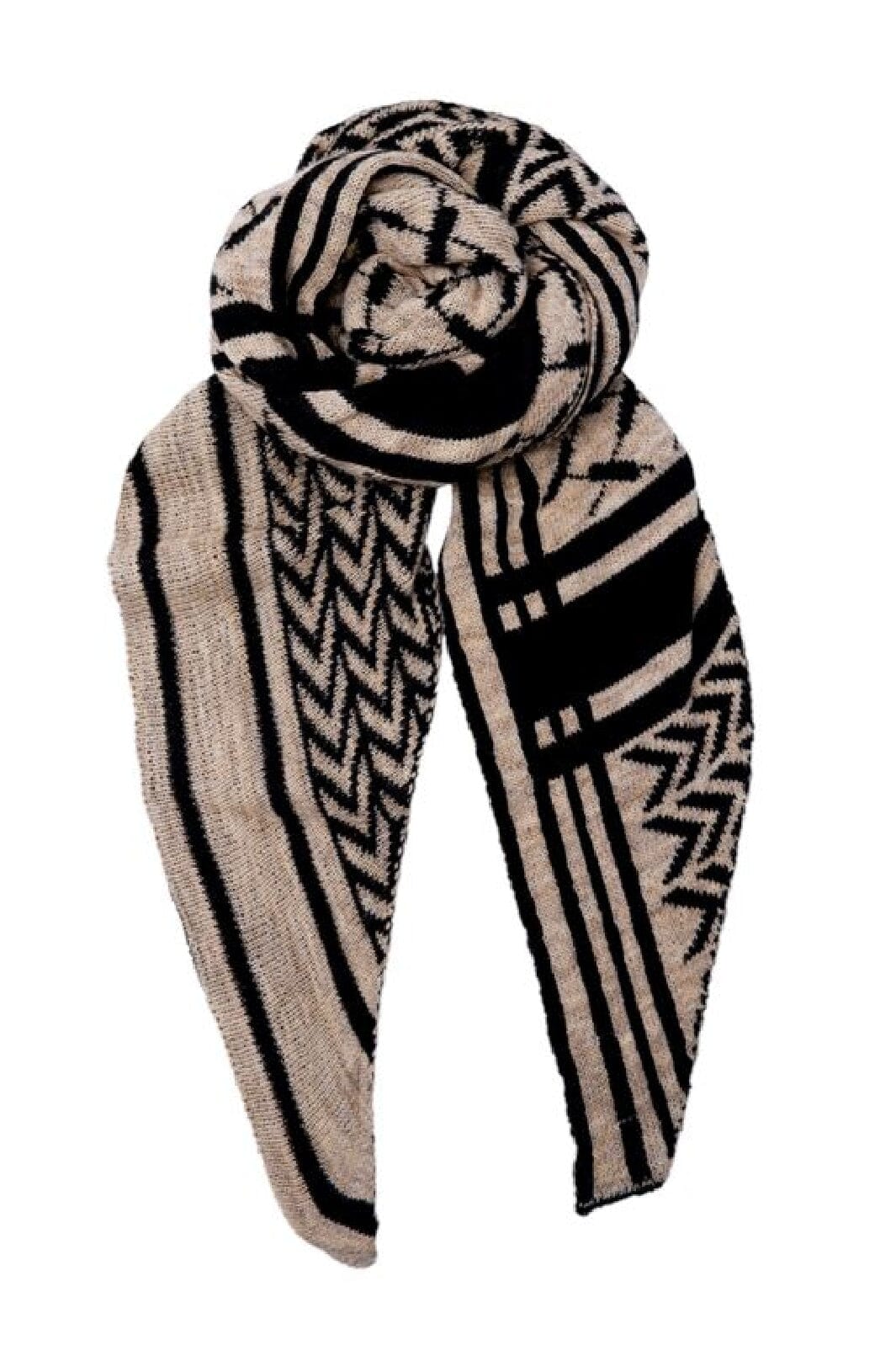 Black Colour - Bcbex Triangle Scarf - Latte Tørklæder 