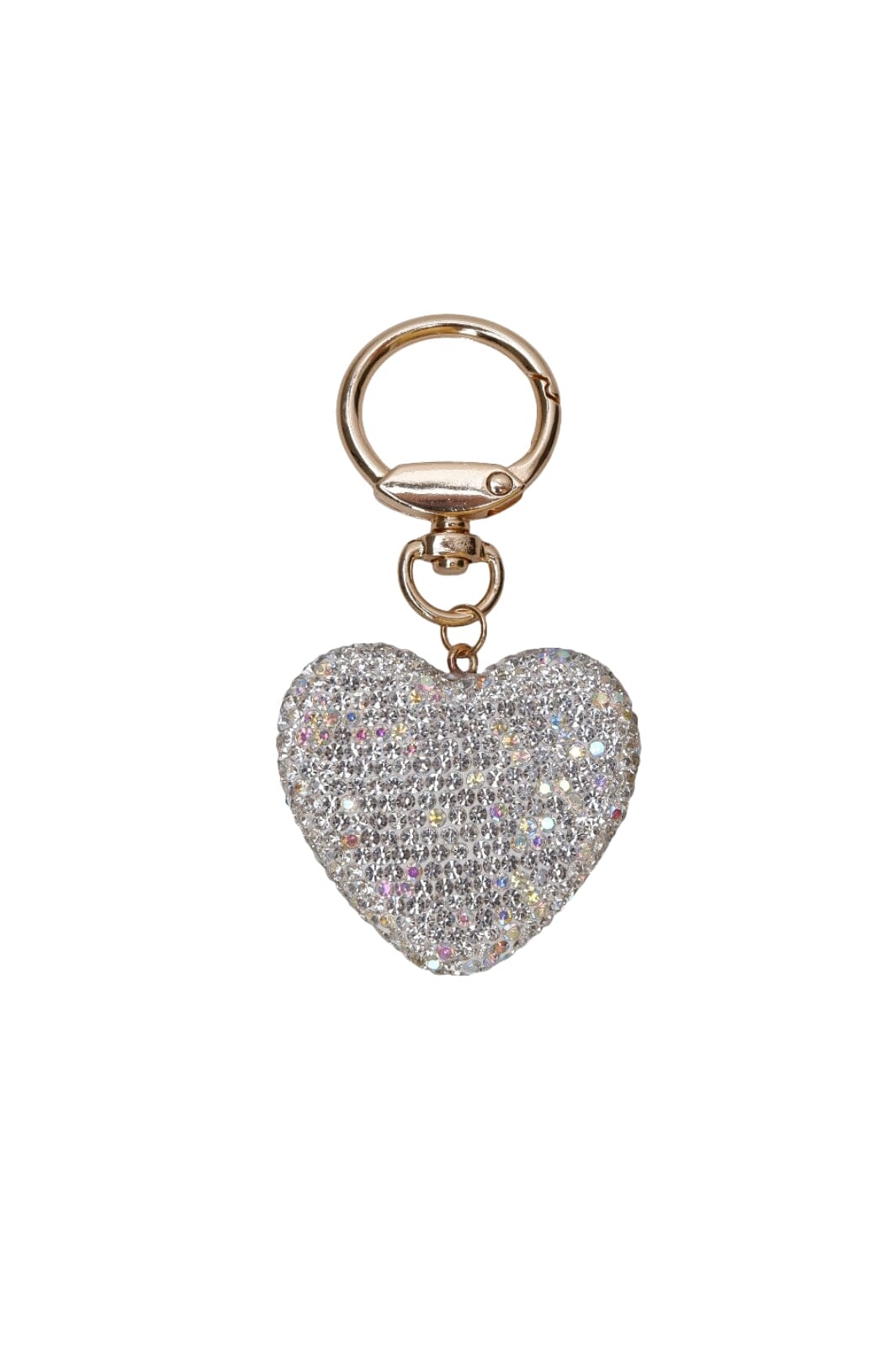 Black Colour - Bcheart Rhinestone Keyhanger - Clear Accessories 