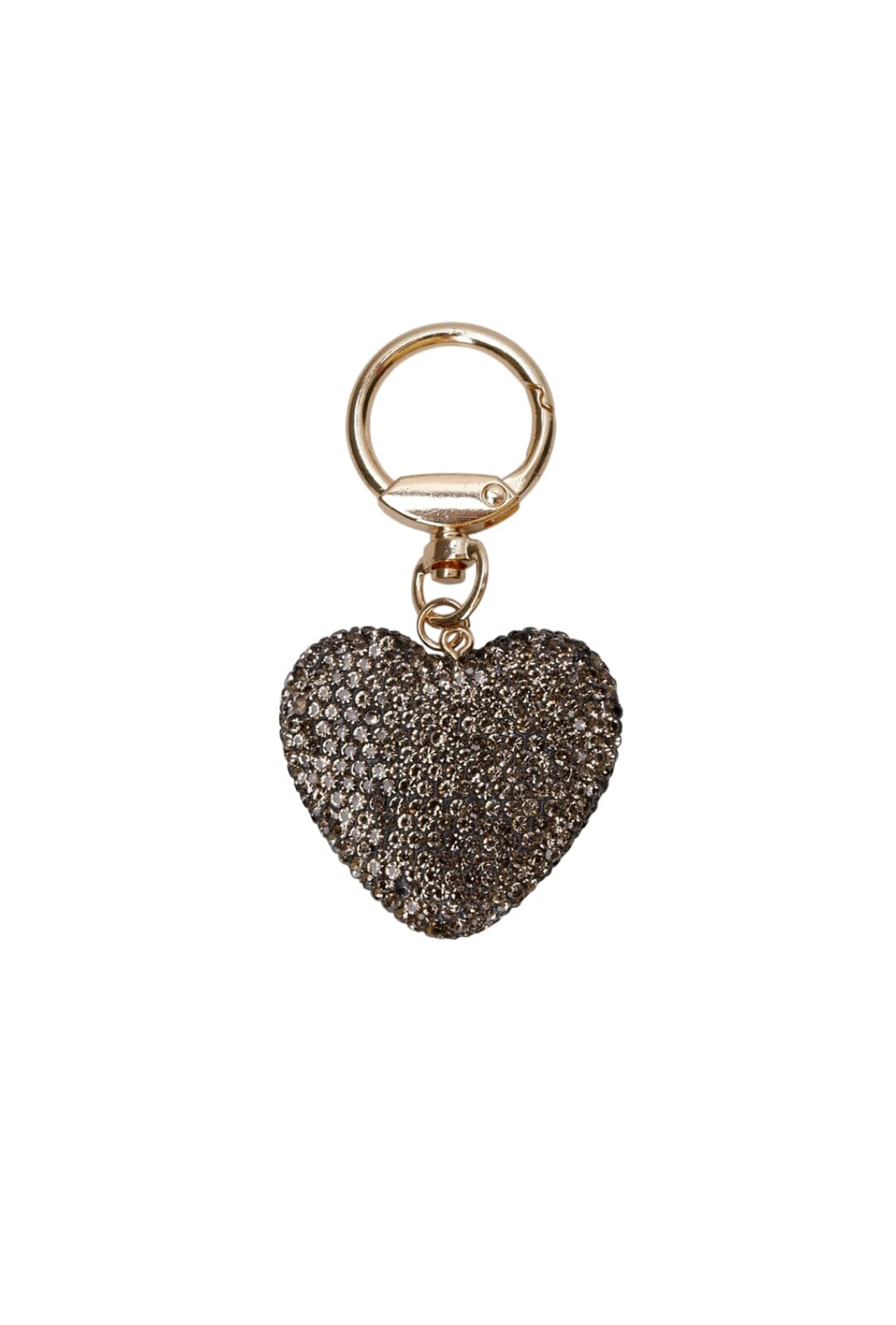 Black Colour - Bcheart Rhinestone Keyhanger - Gun Metal Accessories 