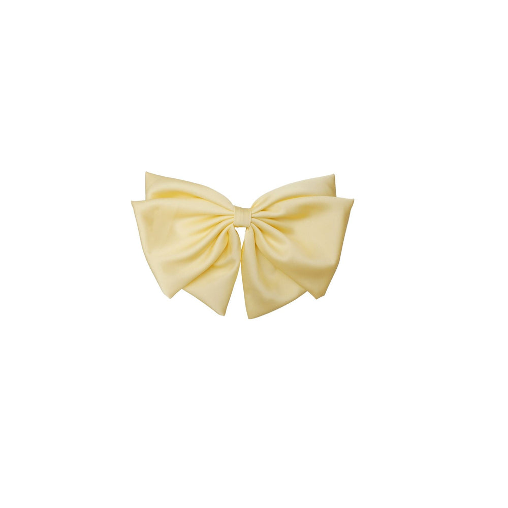 Black Colour - Bcina Satin Bow Barette - Soft Yellow Hårspænder 