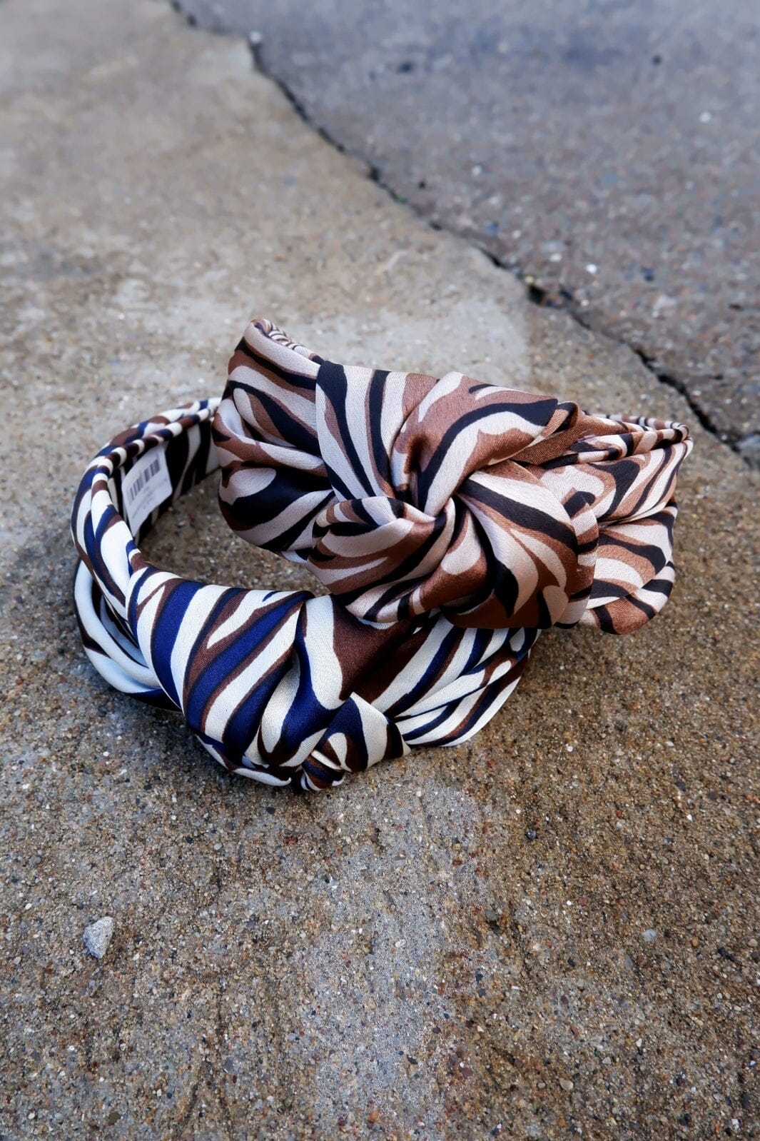 Black Colour - Bcnessa Striped Headband - Camel/Black Pandebånd 