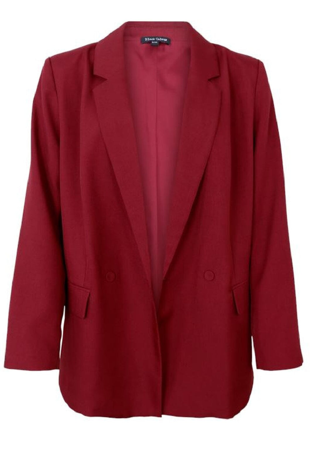 Black Colour - Bczarra Oversize Blazer - Wine Kimono 