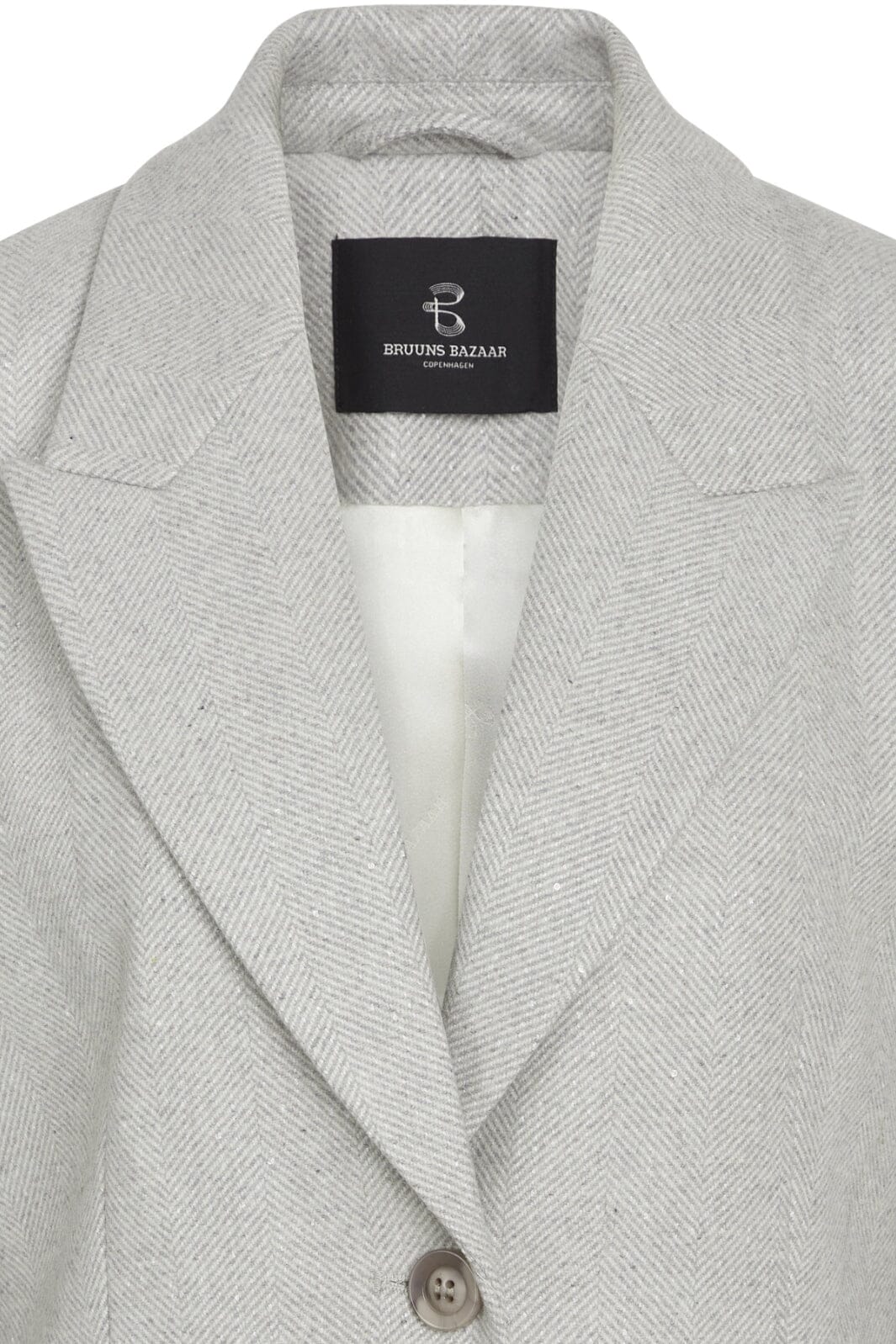 Bruuns Bazaar - Elderbbfana Blazer - Light Grey Melange Blazere 