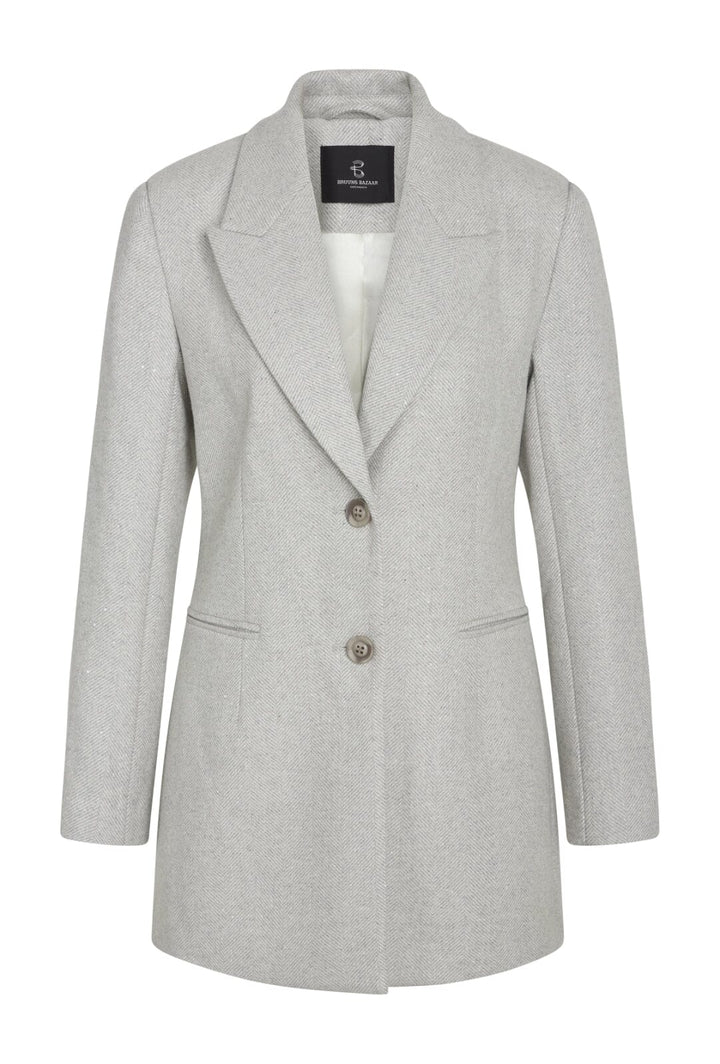 Bruuns Bazaar - Elderbbfana Blazer - Light Grey Melange Blazere 