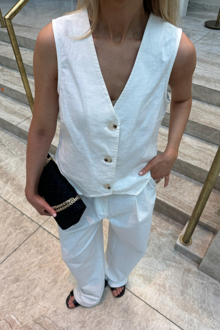 BYIC - Celinaic Vest - white White Blazere 