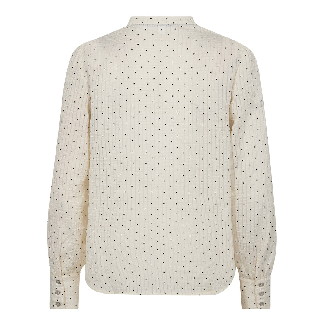 Forudbestilling - Co´couture - Franciscacc Dot Lace Shirt 35728 - 11 Off White Skjorter 