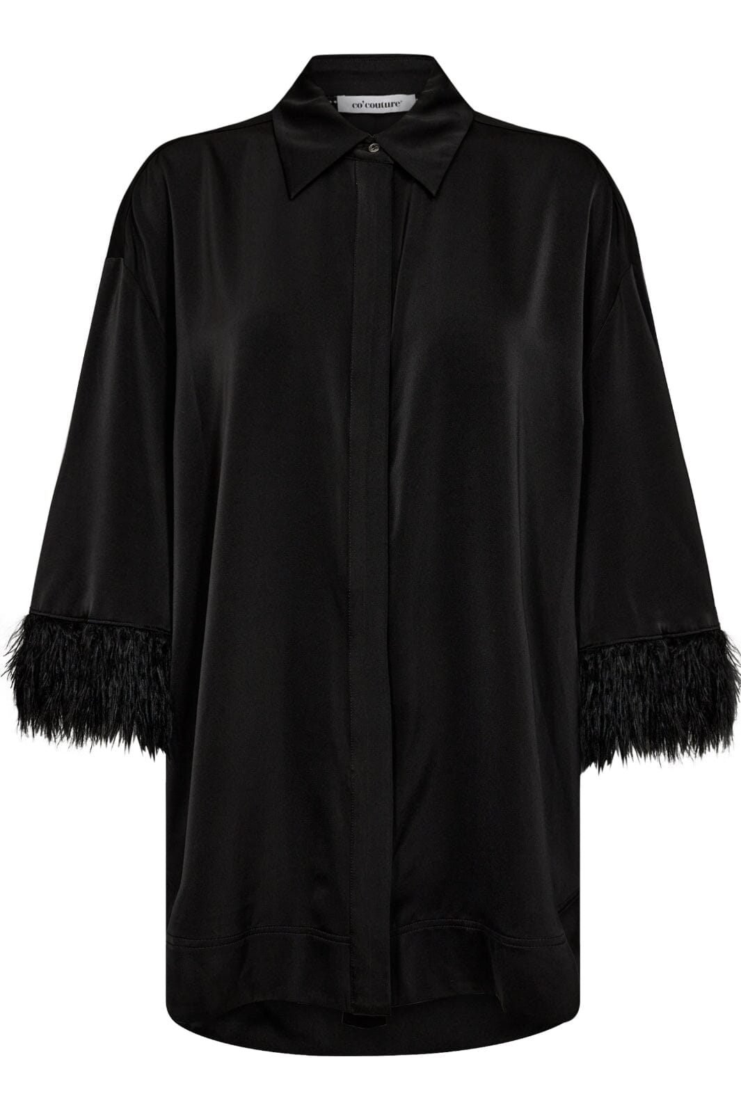 Co´couture - Adnacc Feather Shirt 35686 - 96 Black Skjorter 