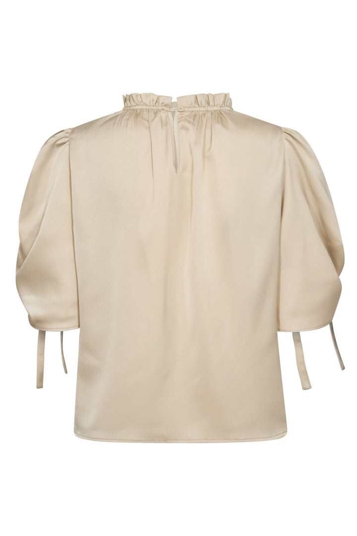 Co´couture - Adnacc Puff Ss Blouse 35690 - 199 Bone Bluser 