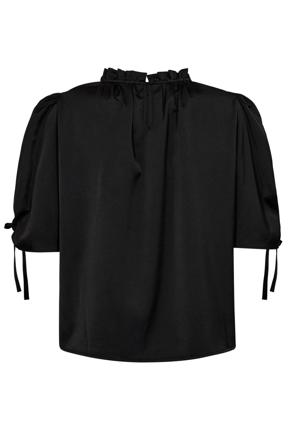 Co´couture - Adnacc Puff Ss Blouse 35690 - 96 Black Bluser 