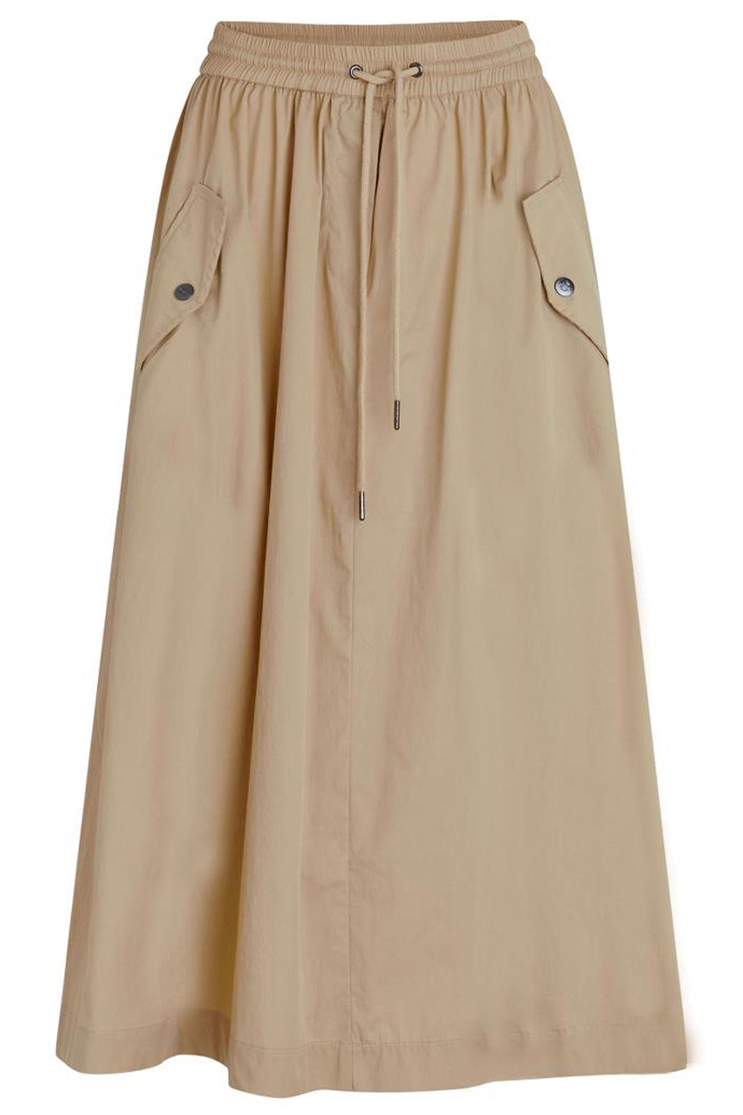 Co'Couture - Crisp Poplin Utility Skirt - Khaki Nederdele 