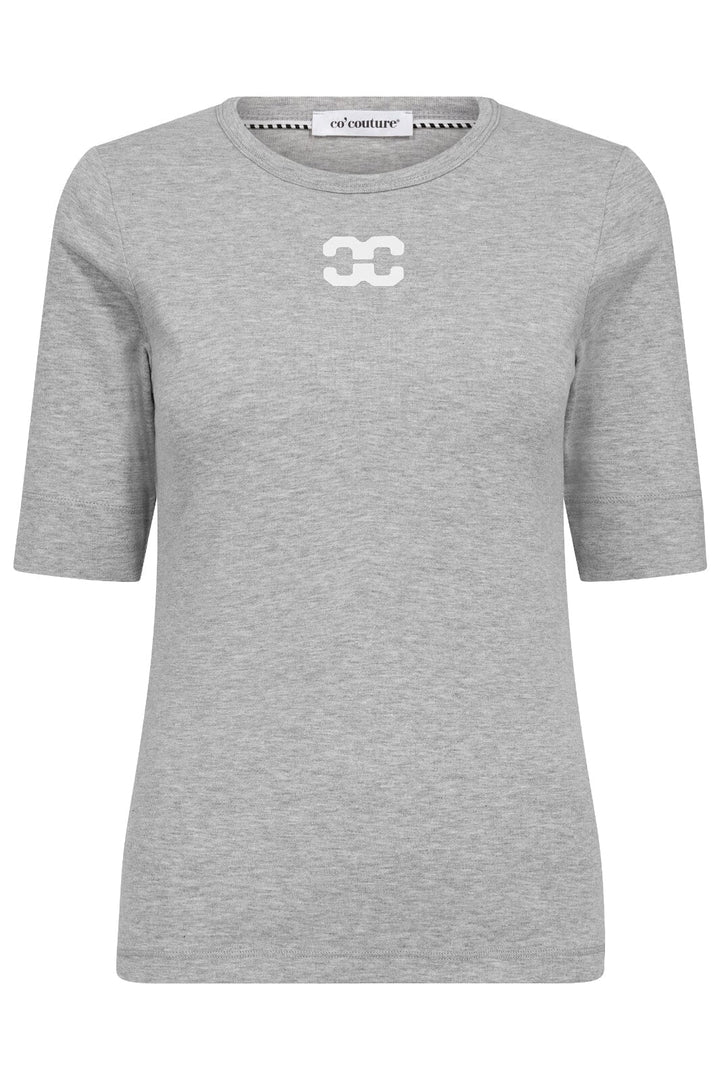 Co´Couture - Grannycc Logo Tee 33101 - 57 - Grey Melange