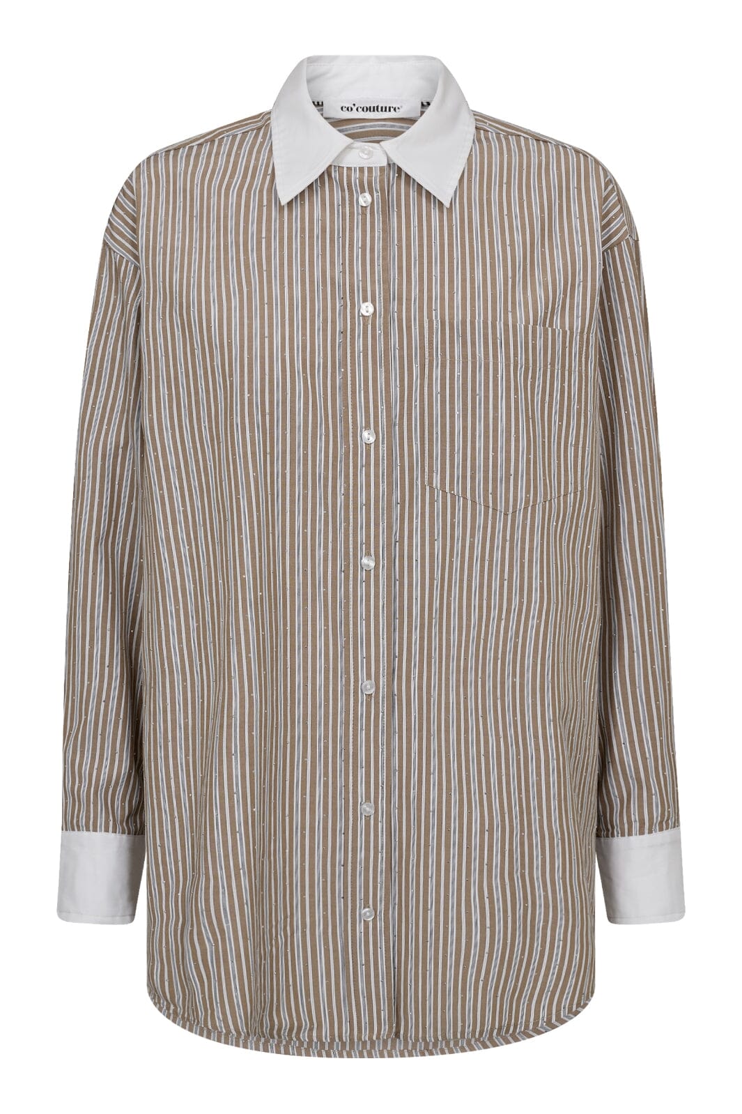 Co´Couture - Grantcc Gem Stripe Shirt 35773 - 154 - Walnut