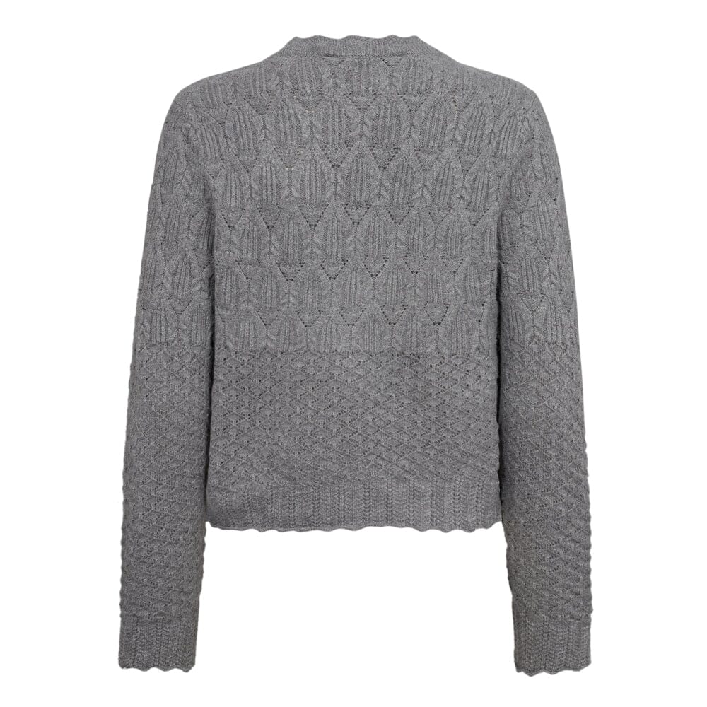 Co´couture - Pointellecc Cardigan 32130 - 905 Lgrey Melange Cardigans 