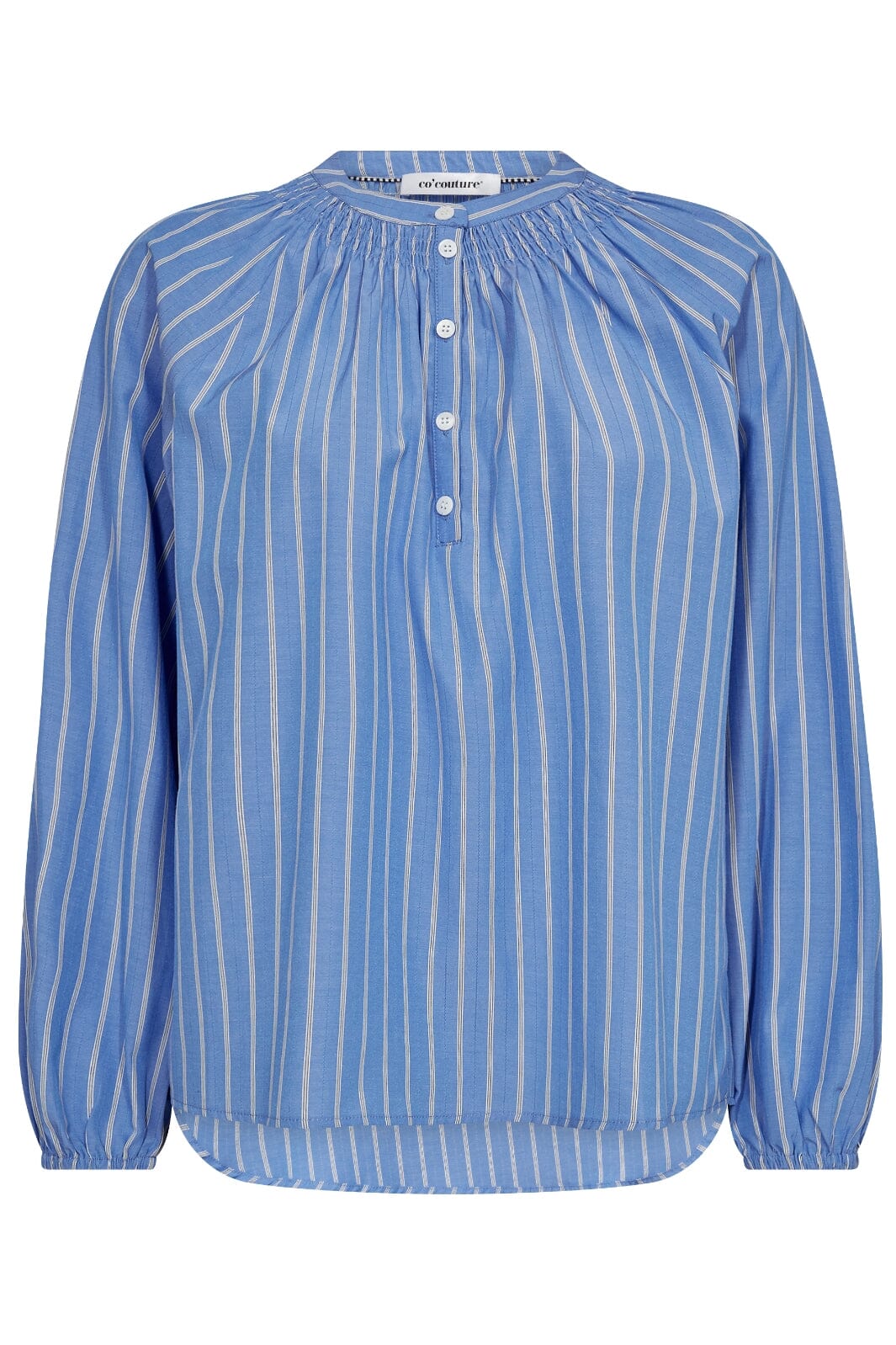 Co´couture - Samracc Stripe Blouse 35619 - 210 Sky Blue Skjorter 