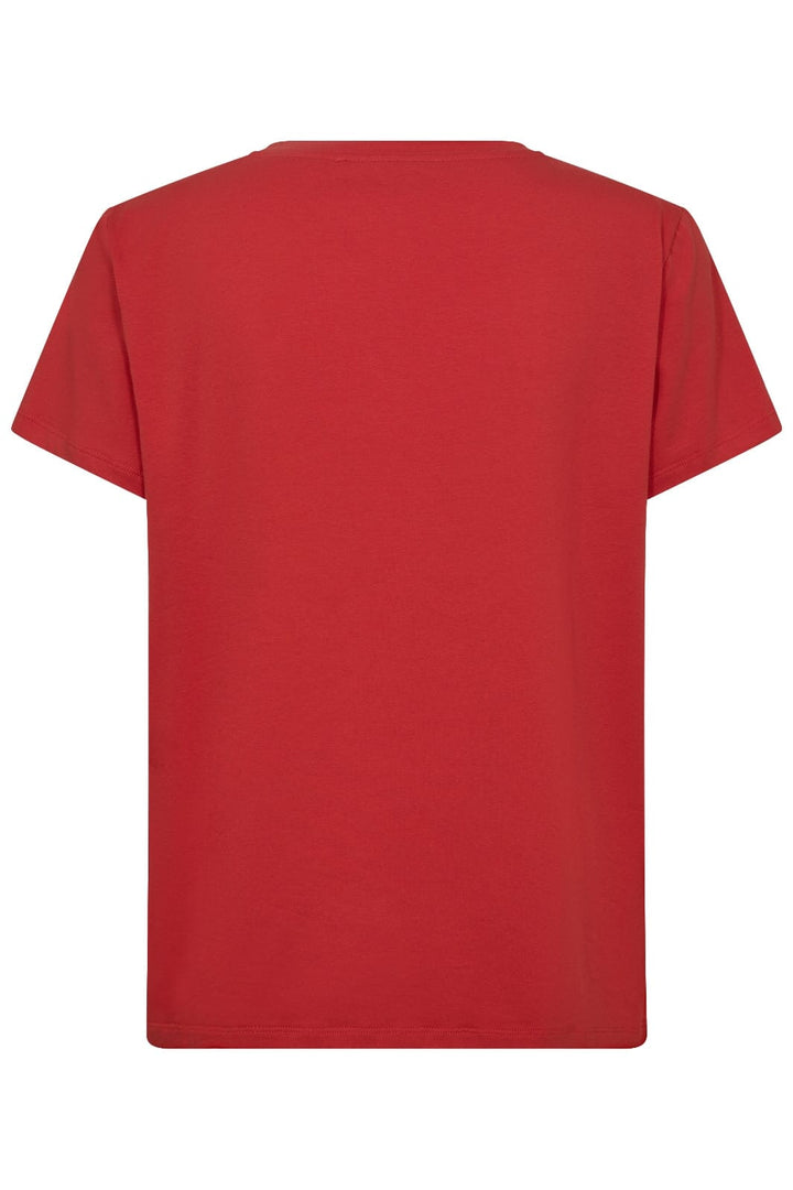 Co´Couture - Siaracc Outline Tee 33139 - 35811 - Red/Offwhite