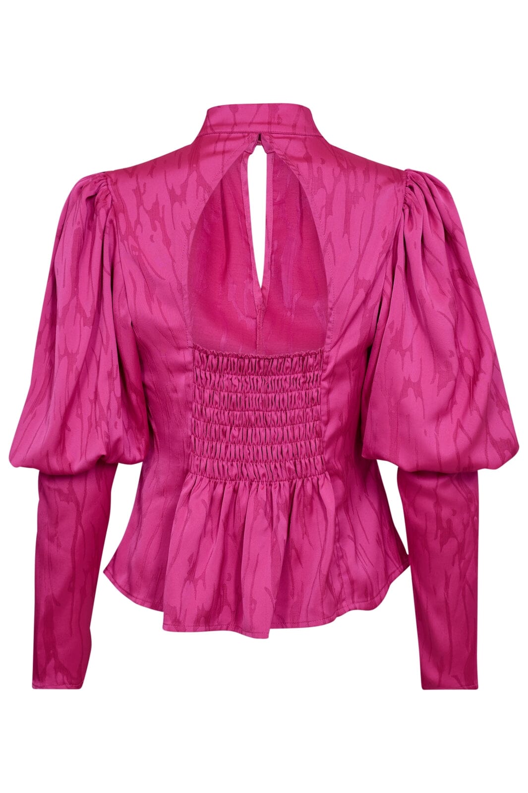 Co´couture - Siricc Open Back Blouse 35697 - 185 Flash Pink Bluser 