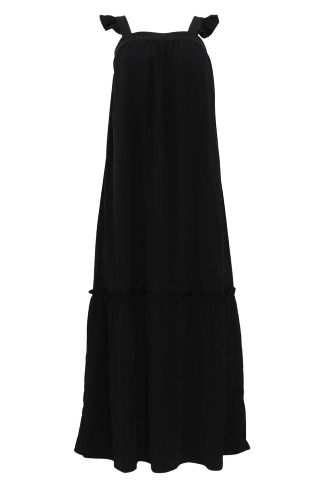 Continue - Lulu Dress Solid - 01 Black Kjoler 