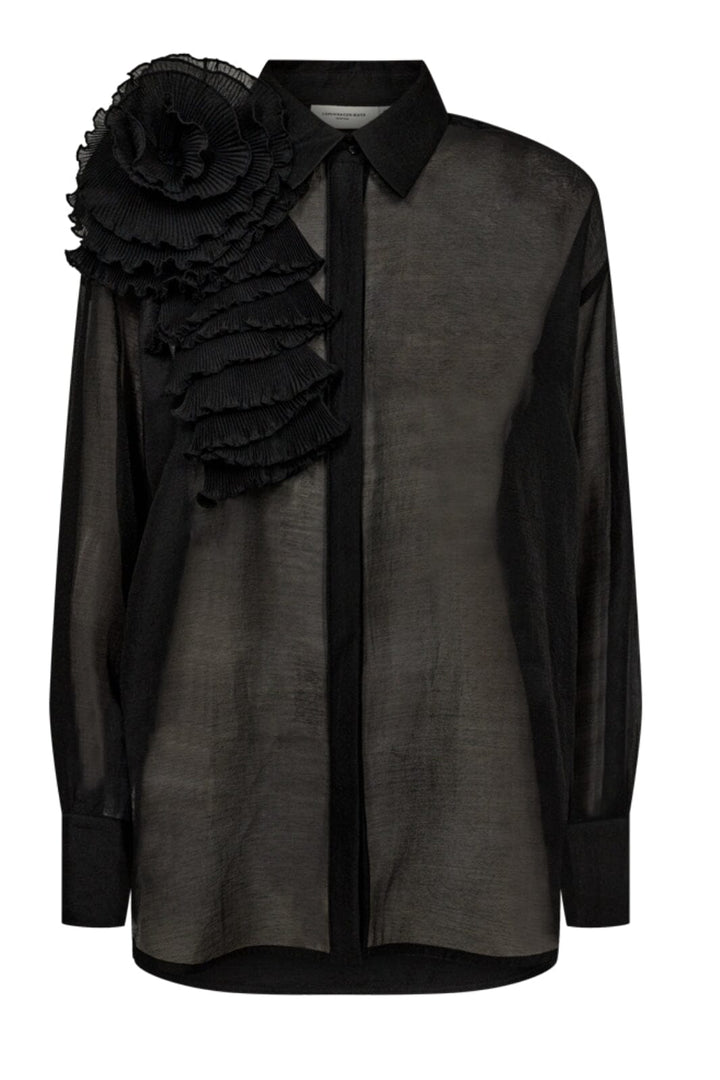 Copenhagen Muse - Cmbluebell-Frill-Shirt 205246 - Black Skjorter 