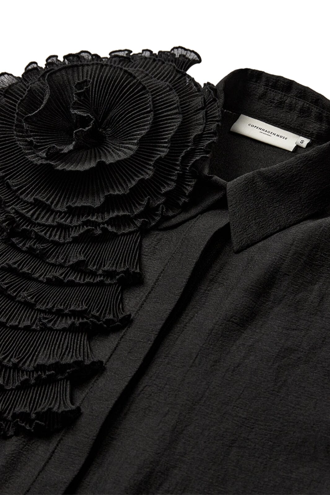 Copenhagen Muse - Cmbluebell-Frill-Shirt 205246 - Black Skjorter 