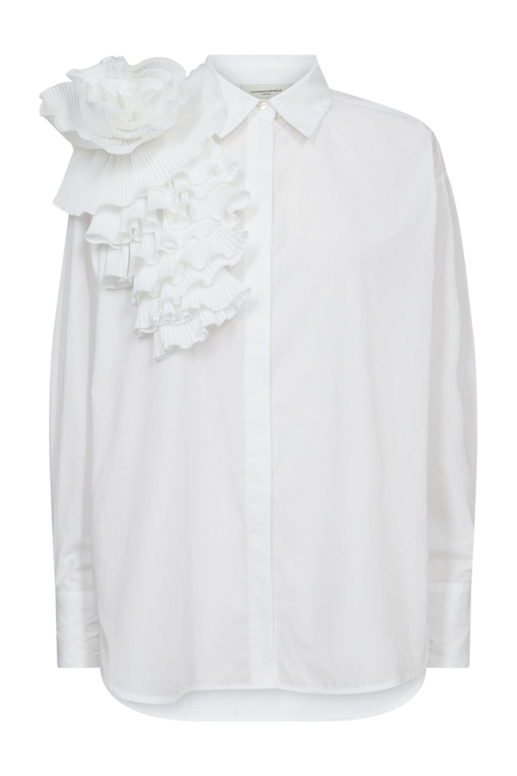 Copenhagen Muse - Cmpleat-Frill-Shirt 203636 - Bright white Skjorter 