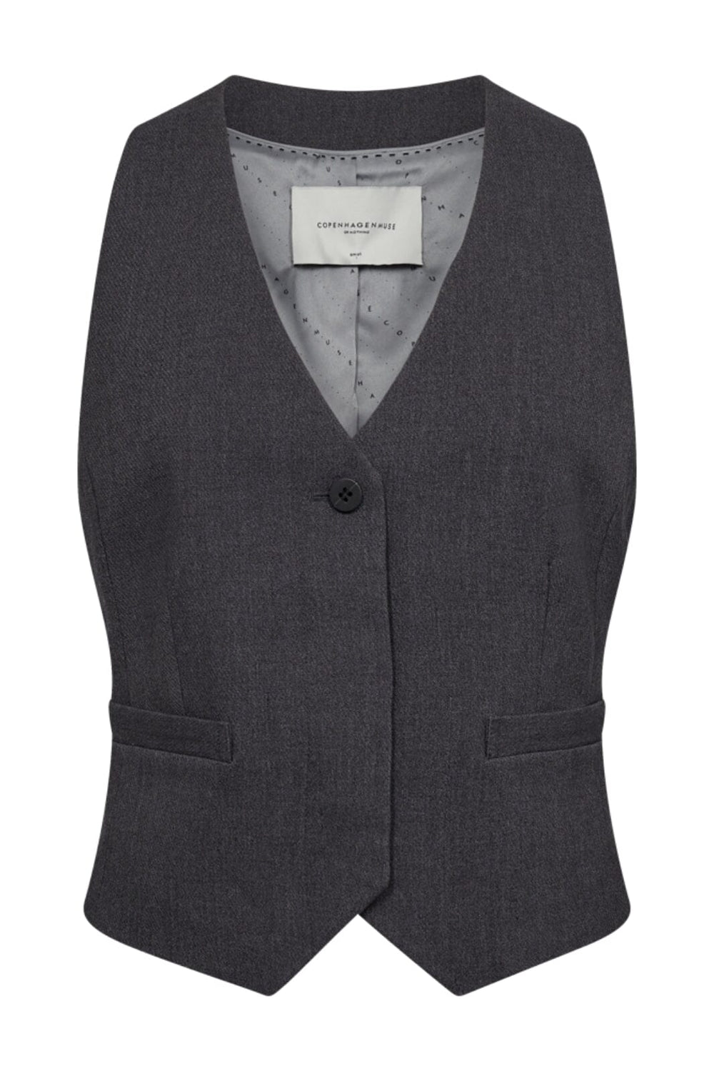 Copenhagen Muse - Cmtailor-Waistcoat 201671 - Med. Grey Melange Veste 