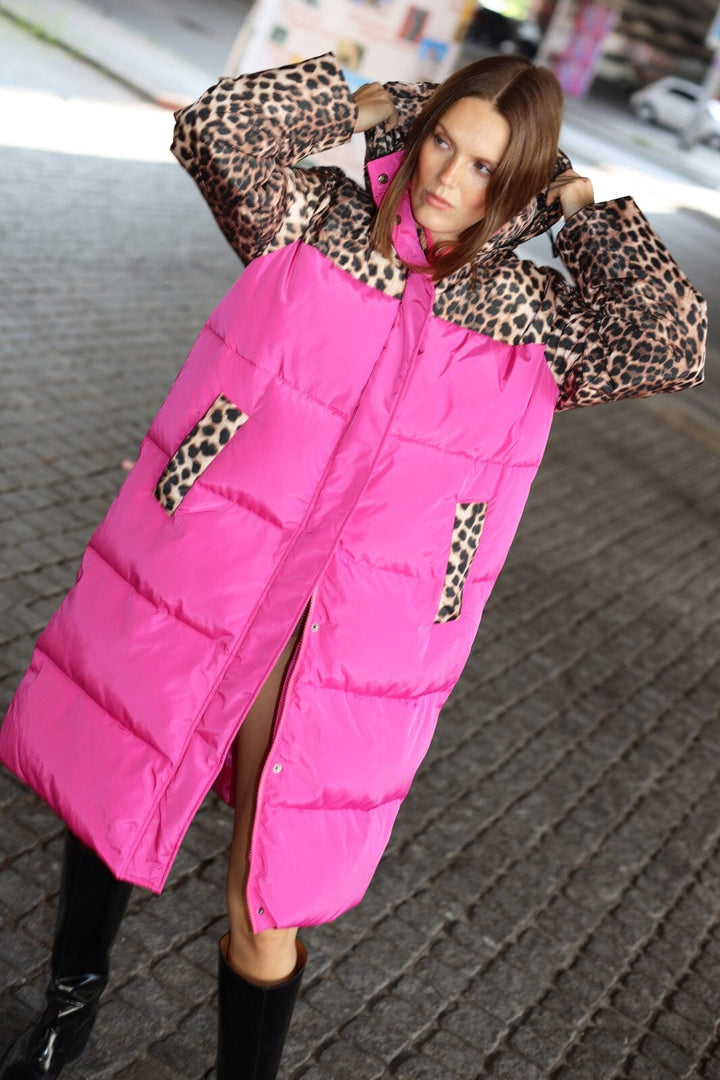 Cras - Cami Puffer Jacket - 4014 4014 Fuchsia Leo Jakker 