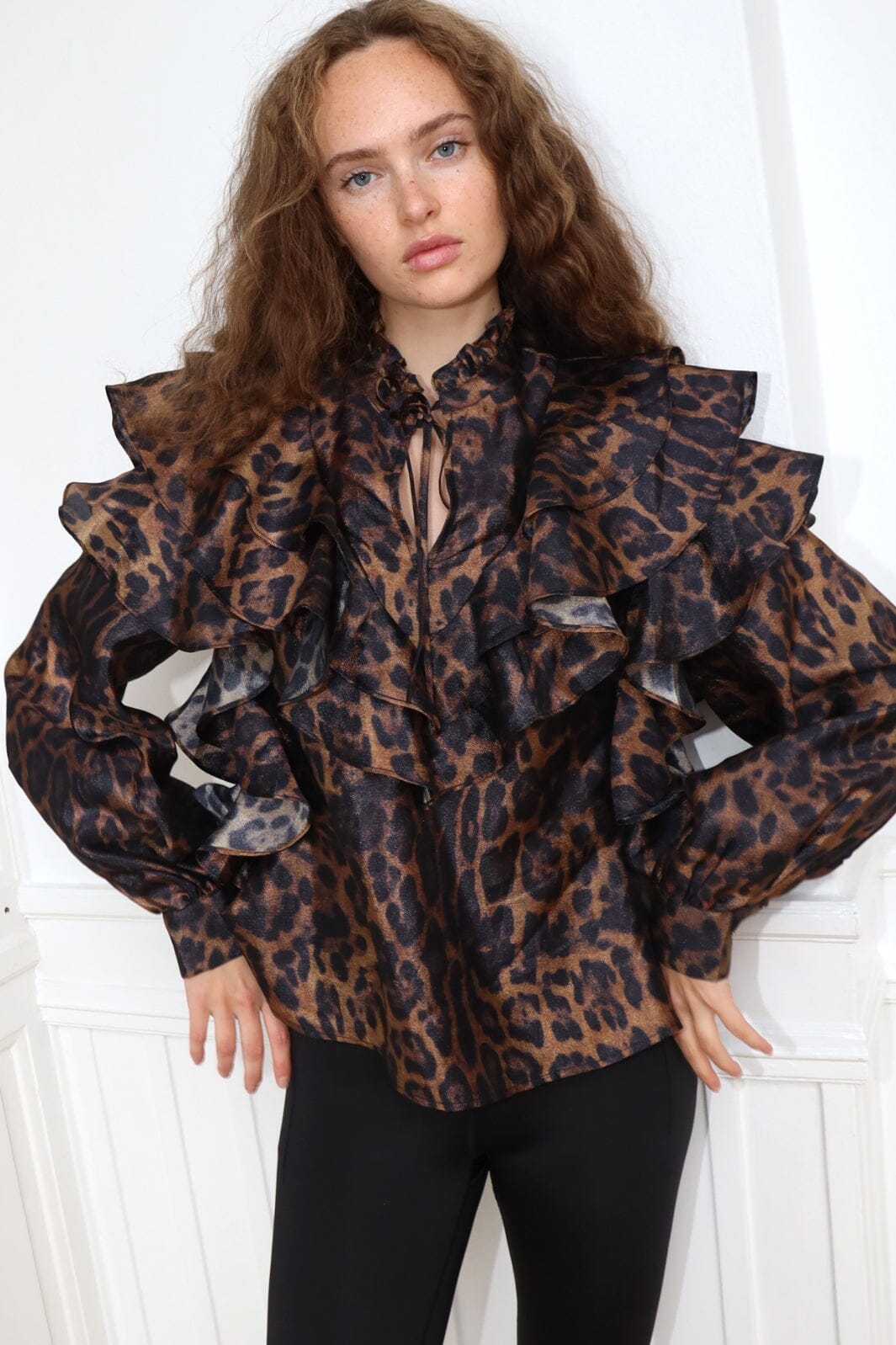 Cras - Sylvia Blouse - 8058 8058 Hazy Leopard