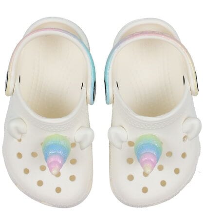 Crocs - Classic Iam Rainbow Unicorncgt Chk - Chalk Sandaler 