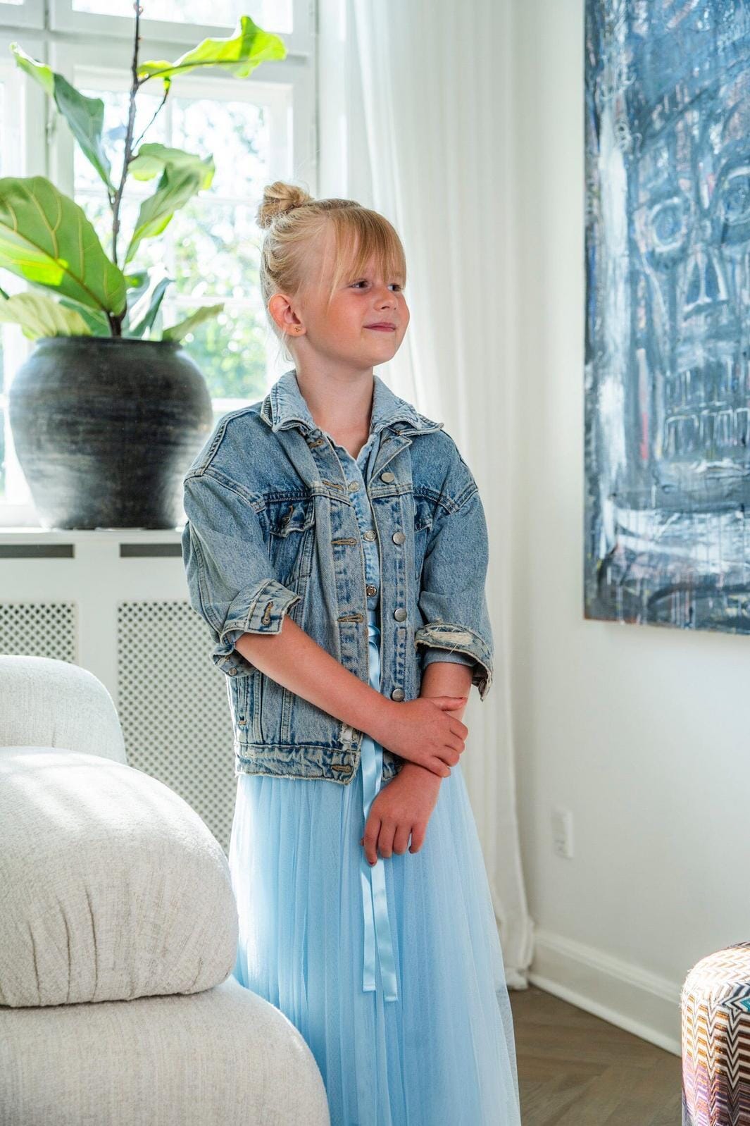 EMM Copenhagen - Kids Daisy Skirt - Blue Nederdele 