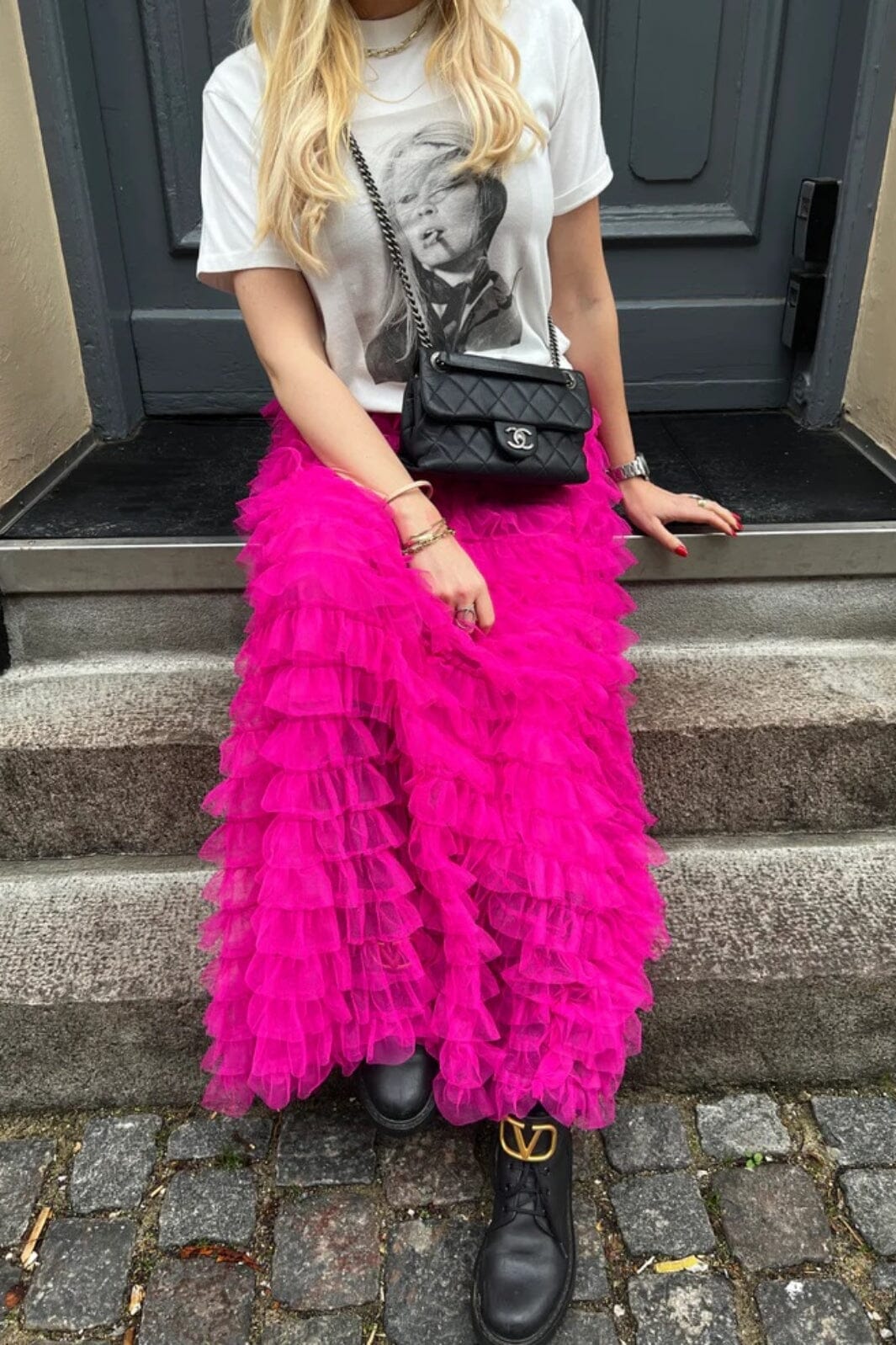 EMM Copenhagen - TULLE SKIRT - Fuchsia Nederdele 