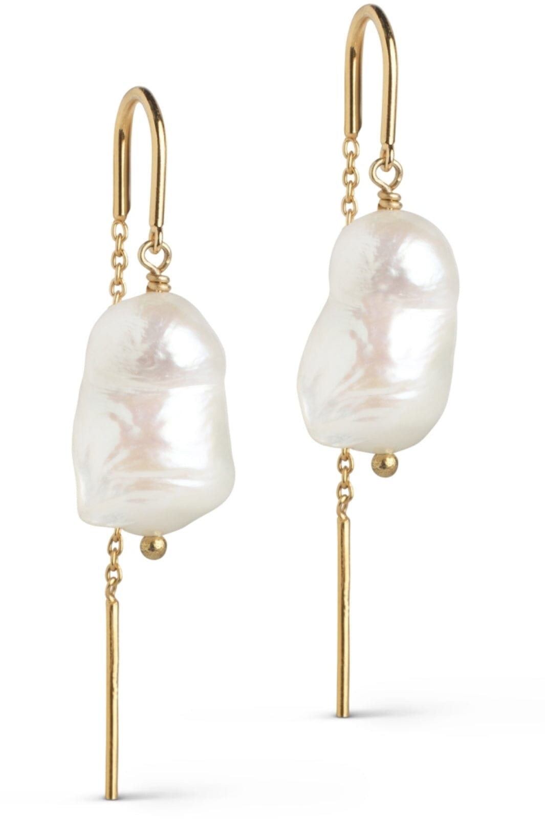 Enamel Copenhagen - Earring, Twin pearls - Pearl Øreringe 