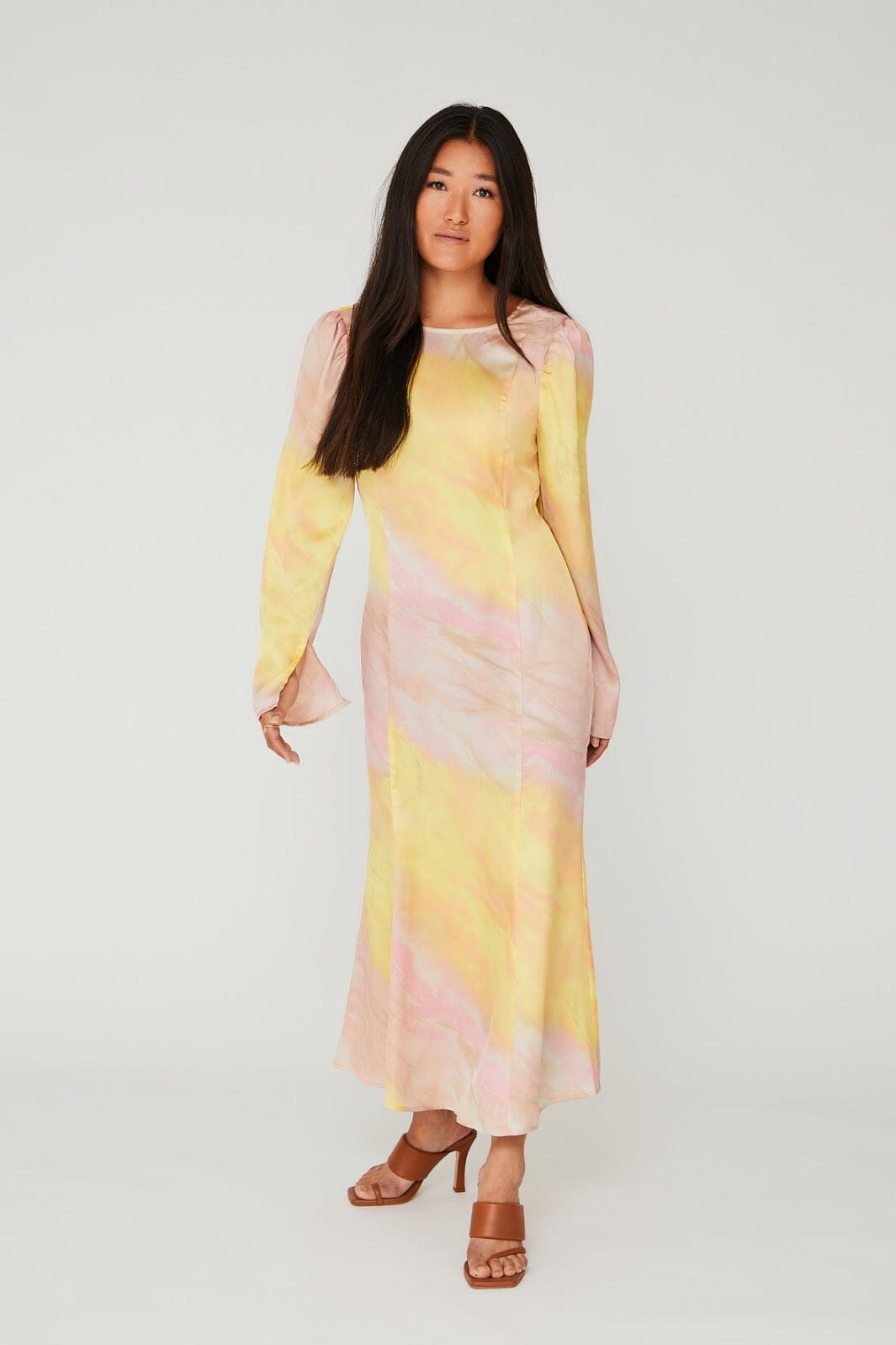 Forudbestilling - A-View - Carina Dress - 302 Yellow/Rose Kjoler 