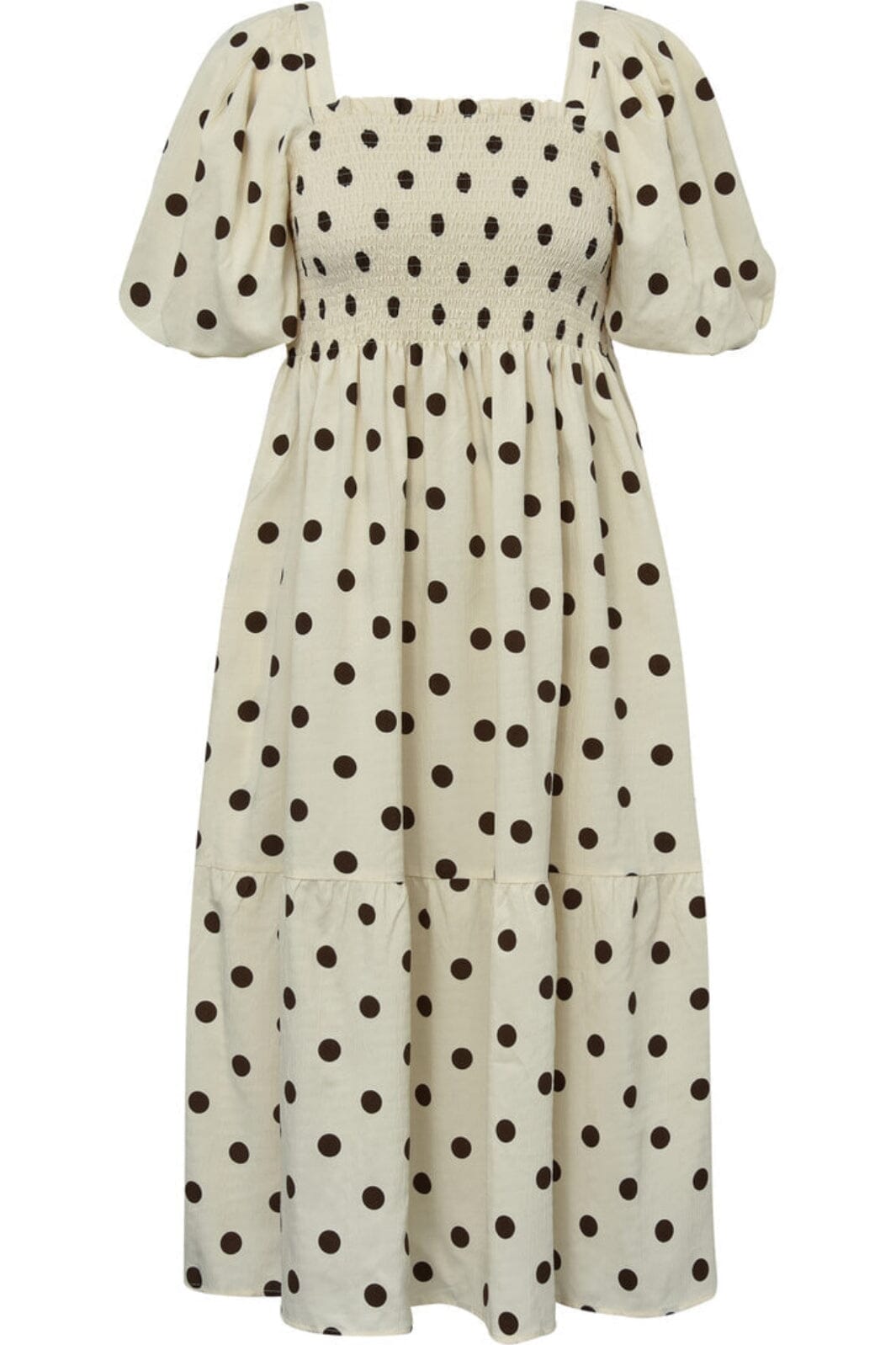 A-View - Cheri Dot Dress - 186 Sand/Brown