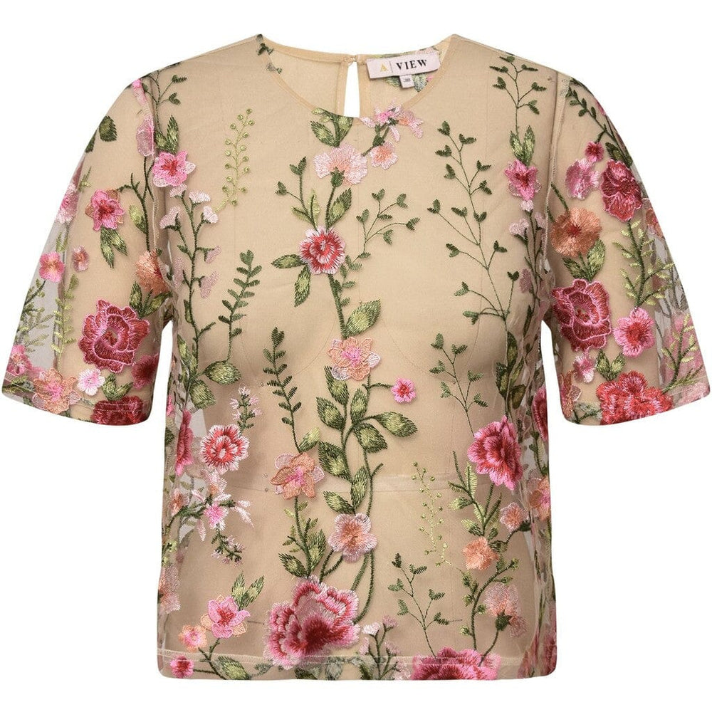 Forudbestilling - A-VIEW - Fuschia Blouse - 291 Sand/Peach Bluser 