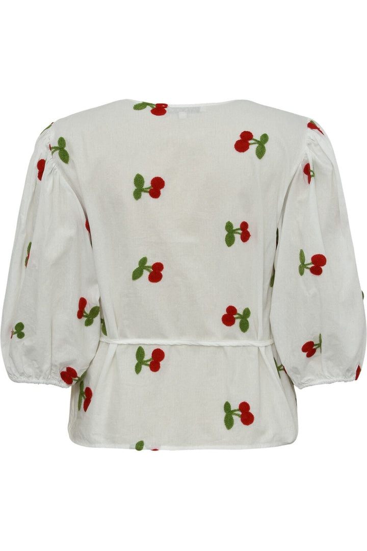 A-View - Rebekka Fruit Blouse - 198 White/Red