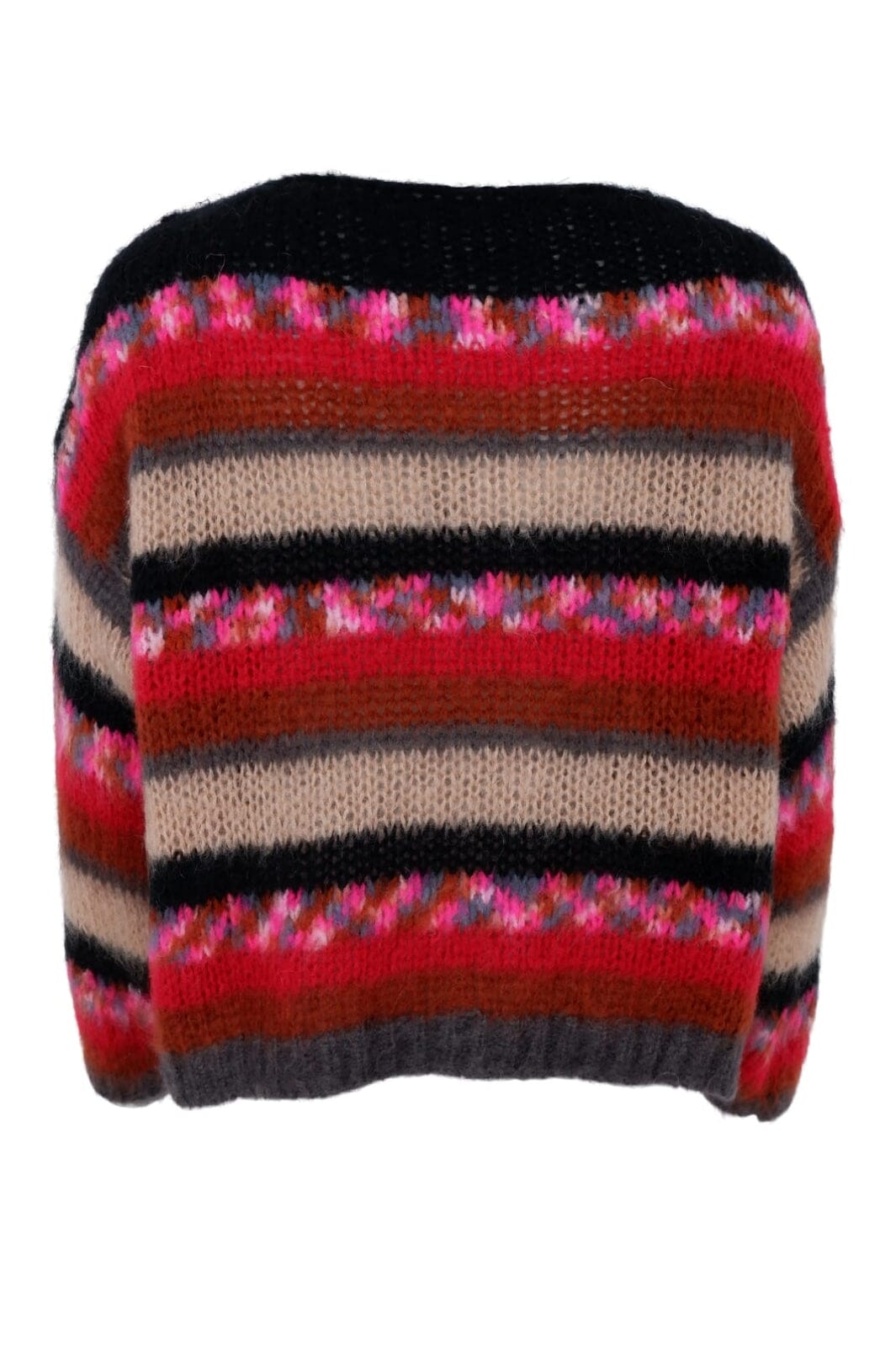 Black Colour - Bccasey Multi Striped Jumper 1195 - Berry