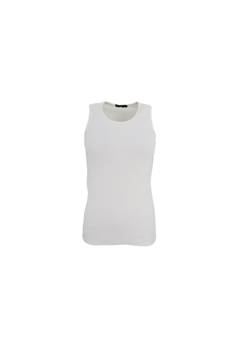 Forudbestilling - Black Colour - Bcena Rib Tank Top - Off White Toppe 