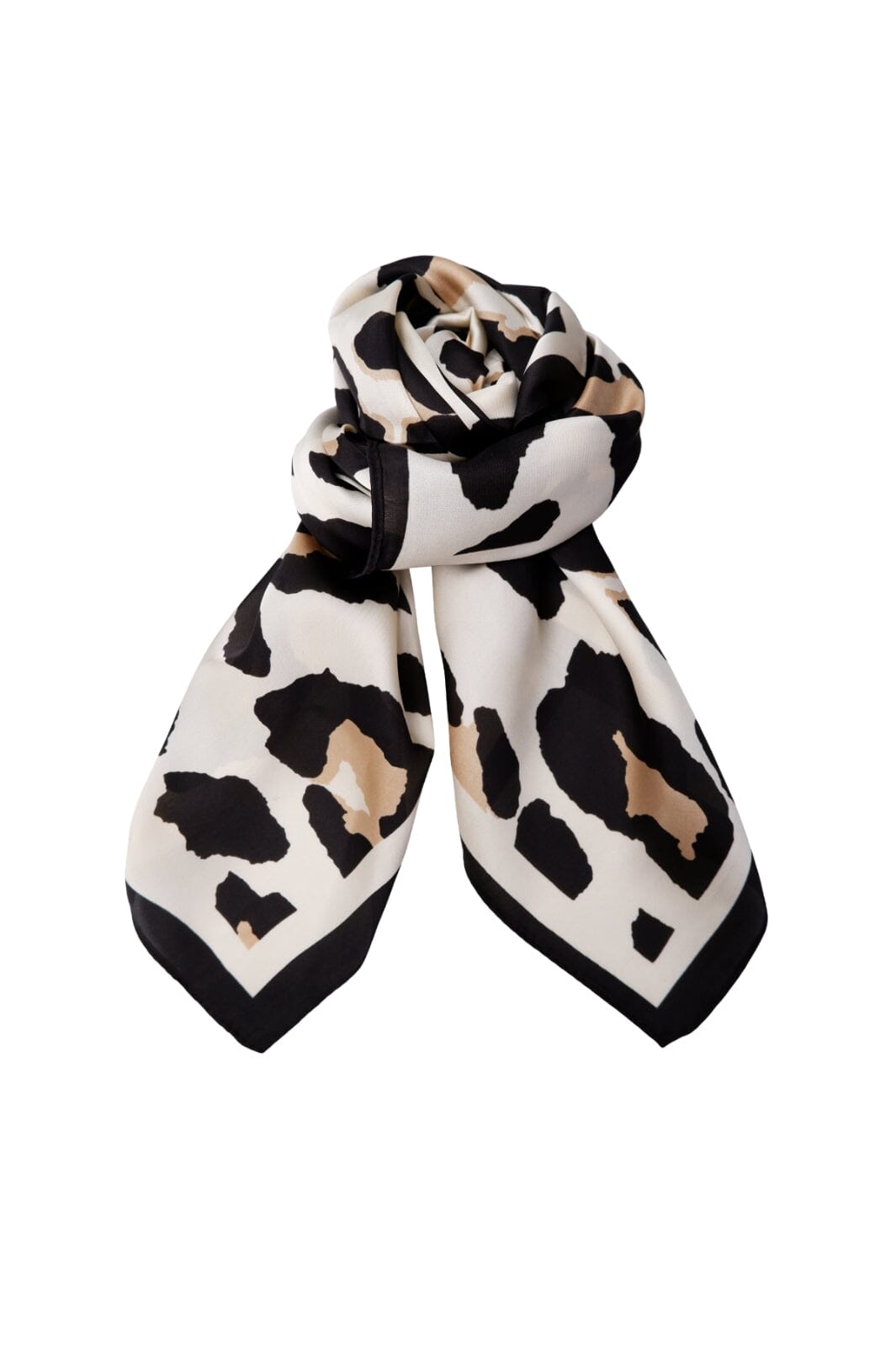 Forudbestilling - Black Colour - Bclexie Mini Scarf 3613 - Creme Leo Halstørklæder 