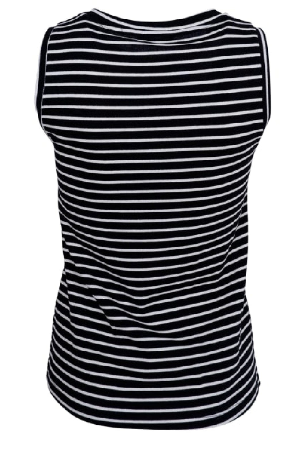 Forudbestilling - Black Colour - Bcsailor Striped Tank Top - Deep Black Toppe 